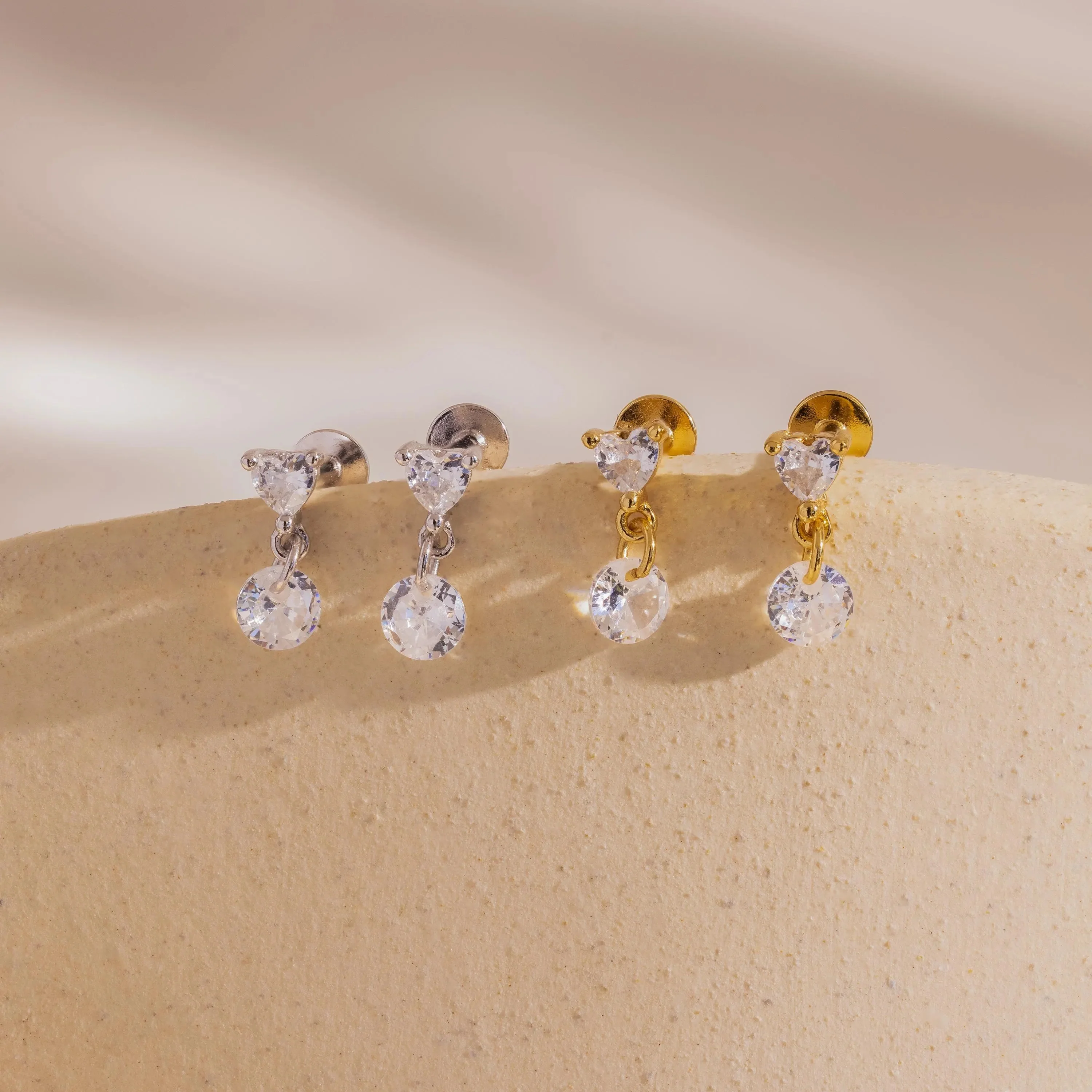 Heart Drop Flatback Studs - Image 6