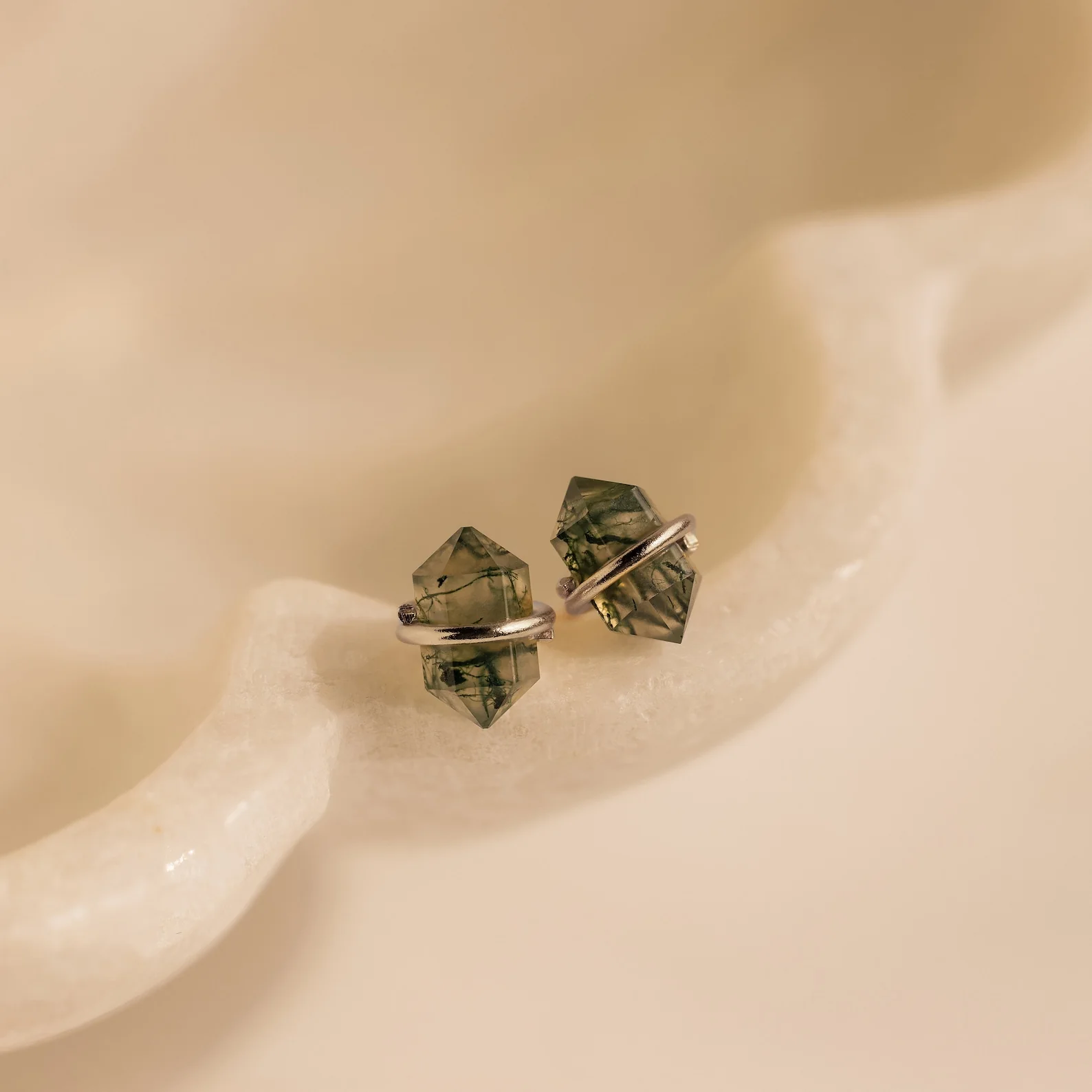 Herkimer Agate Studs - Image 5