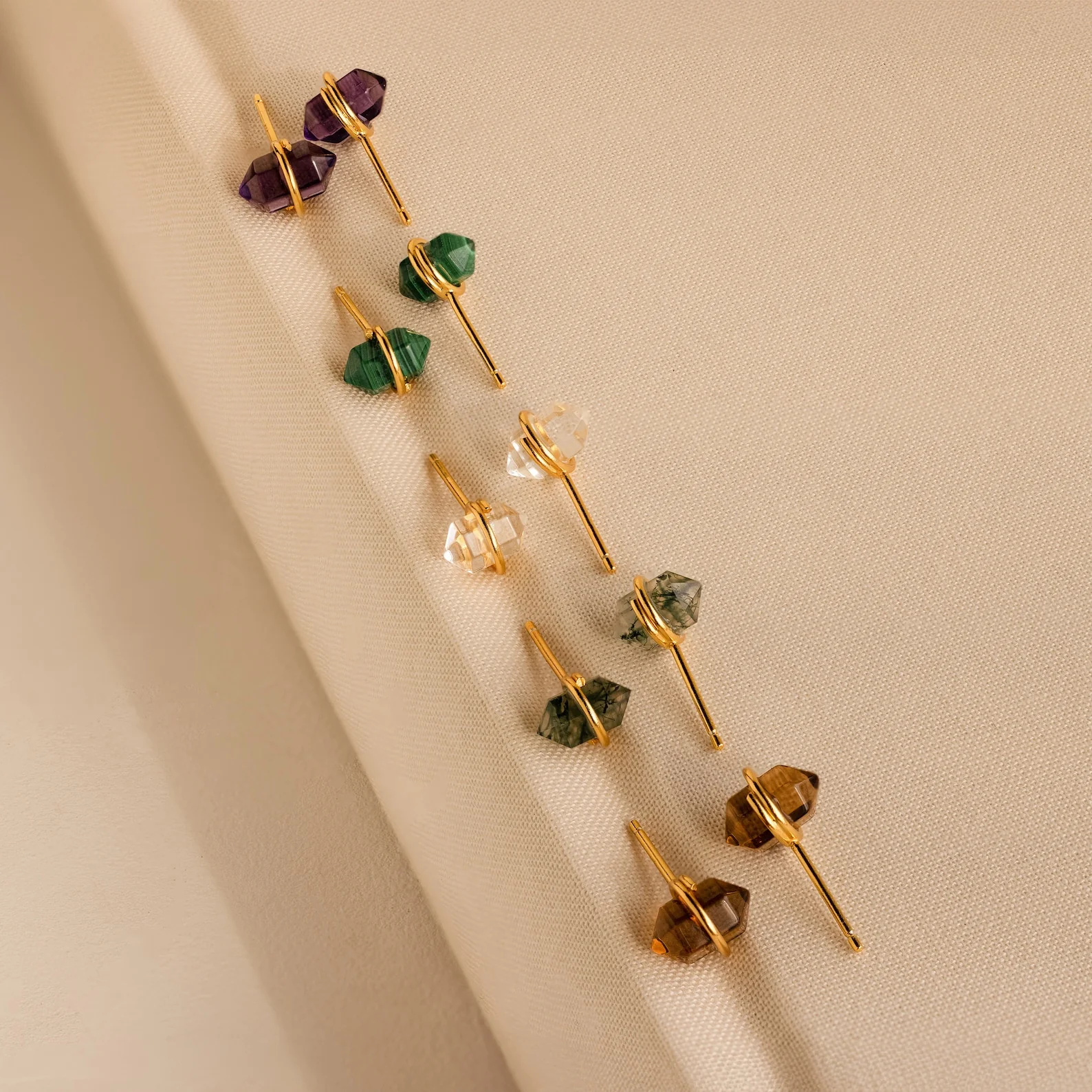 Herkimer Agate Studs - Image 7