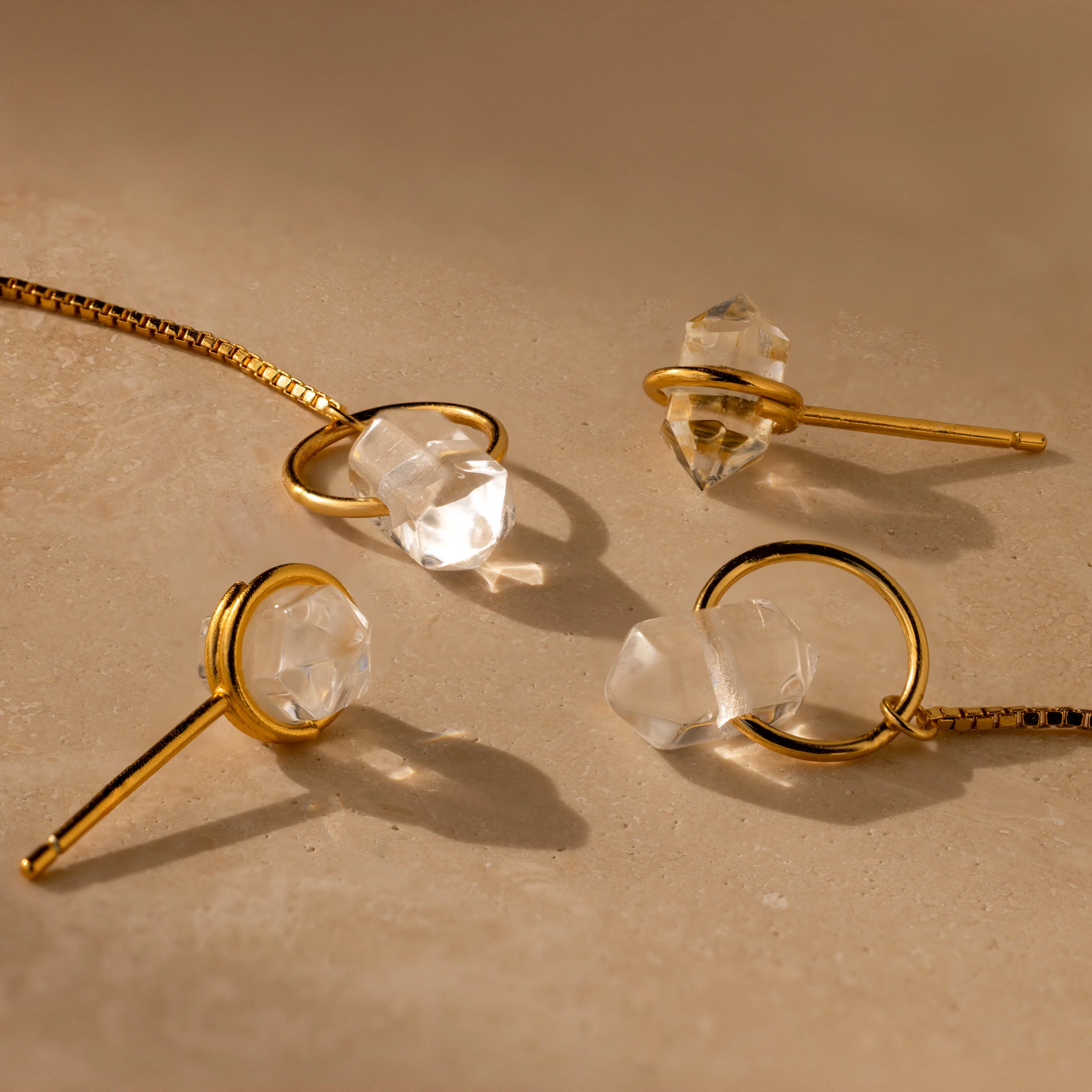 Herkimer Diamond Earrings - Image 2