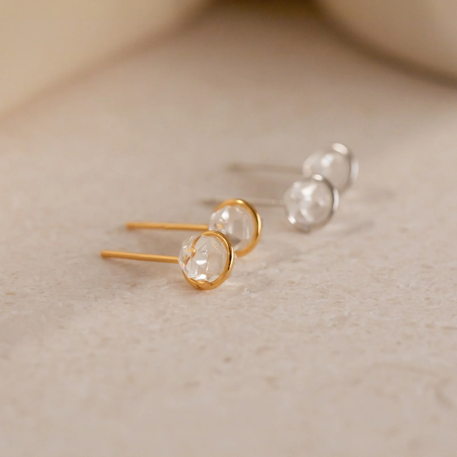 Herkimer Diamond Studs - Image 3