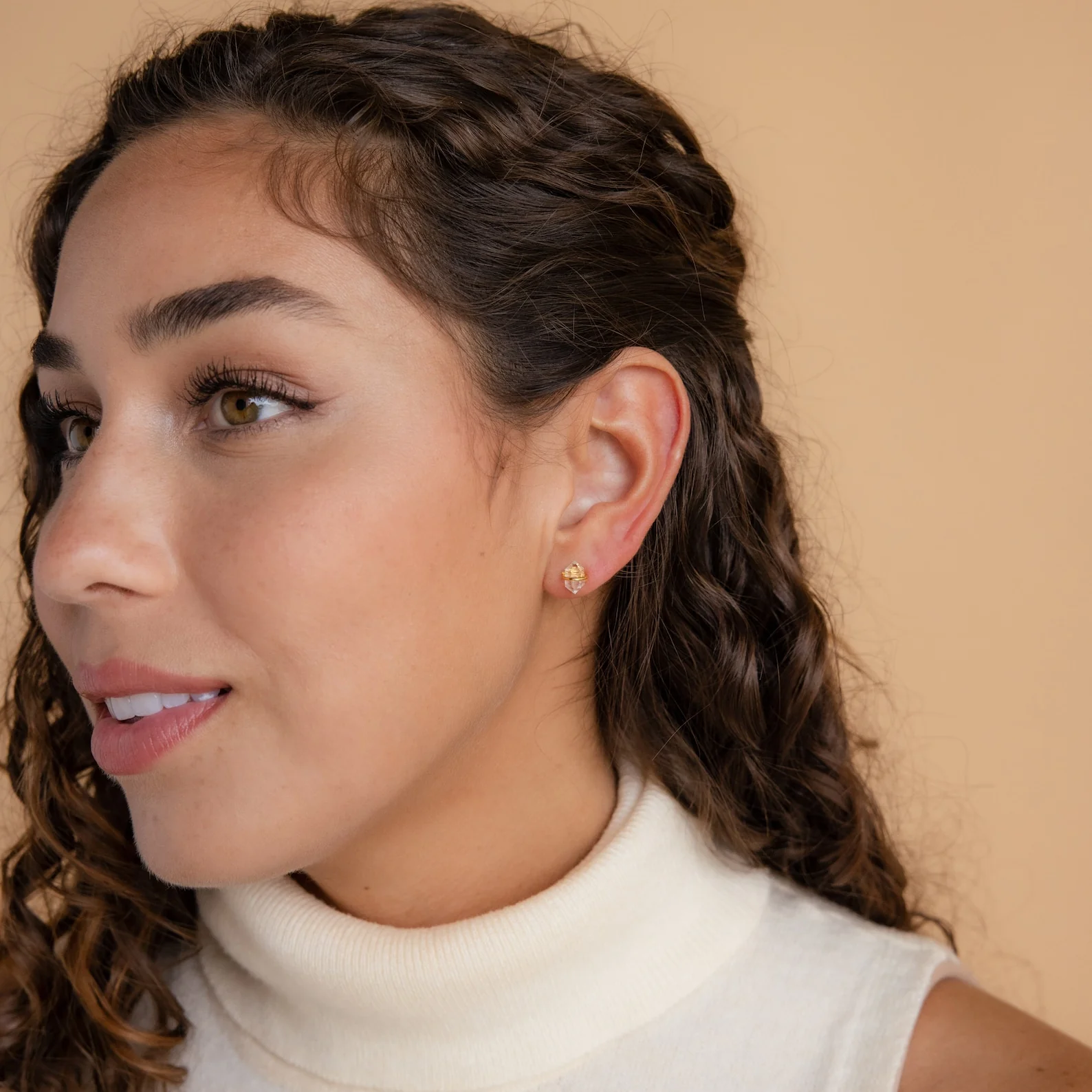 Herkimer Diamond Studs - Image 4
