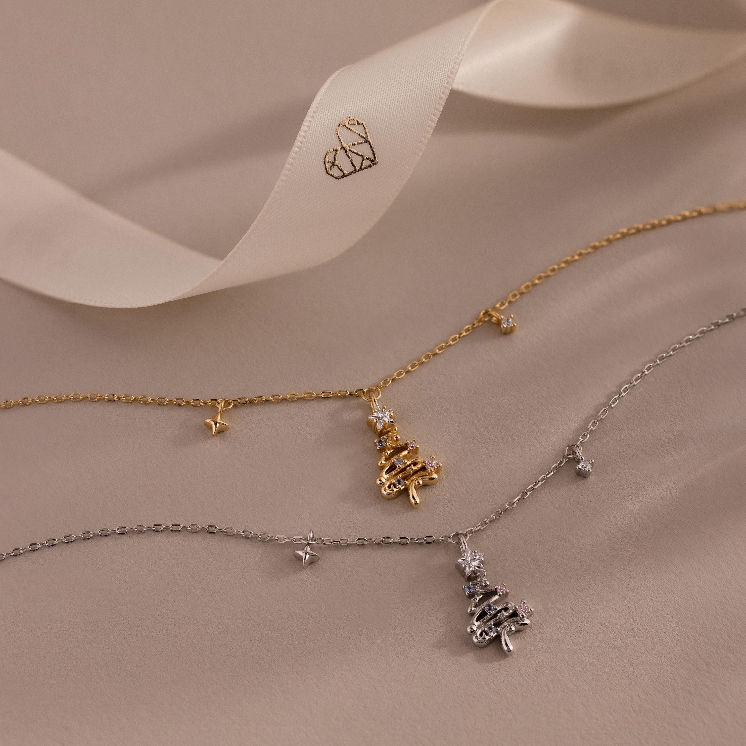 Holiday Diamond Tree Necklace - Image 8