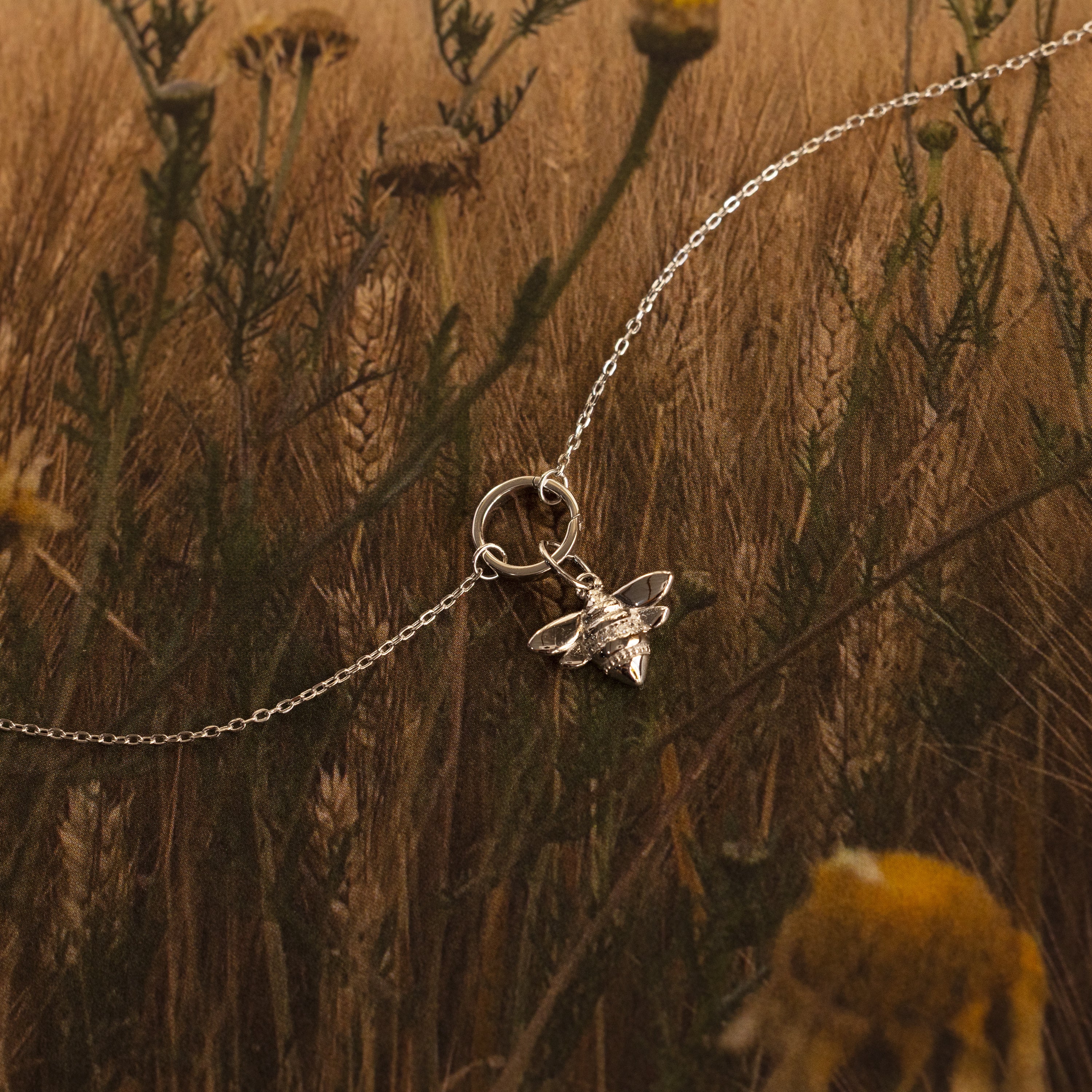 Honeybee Charm in Silver - Image 5
