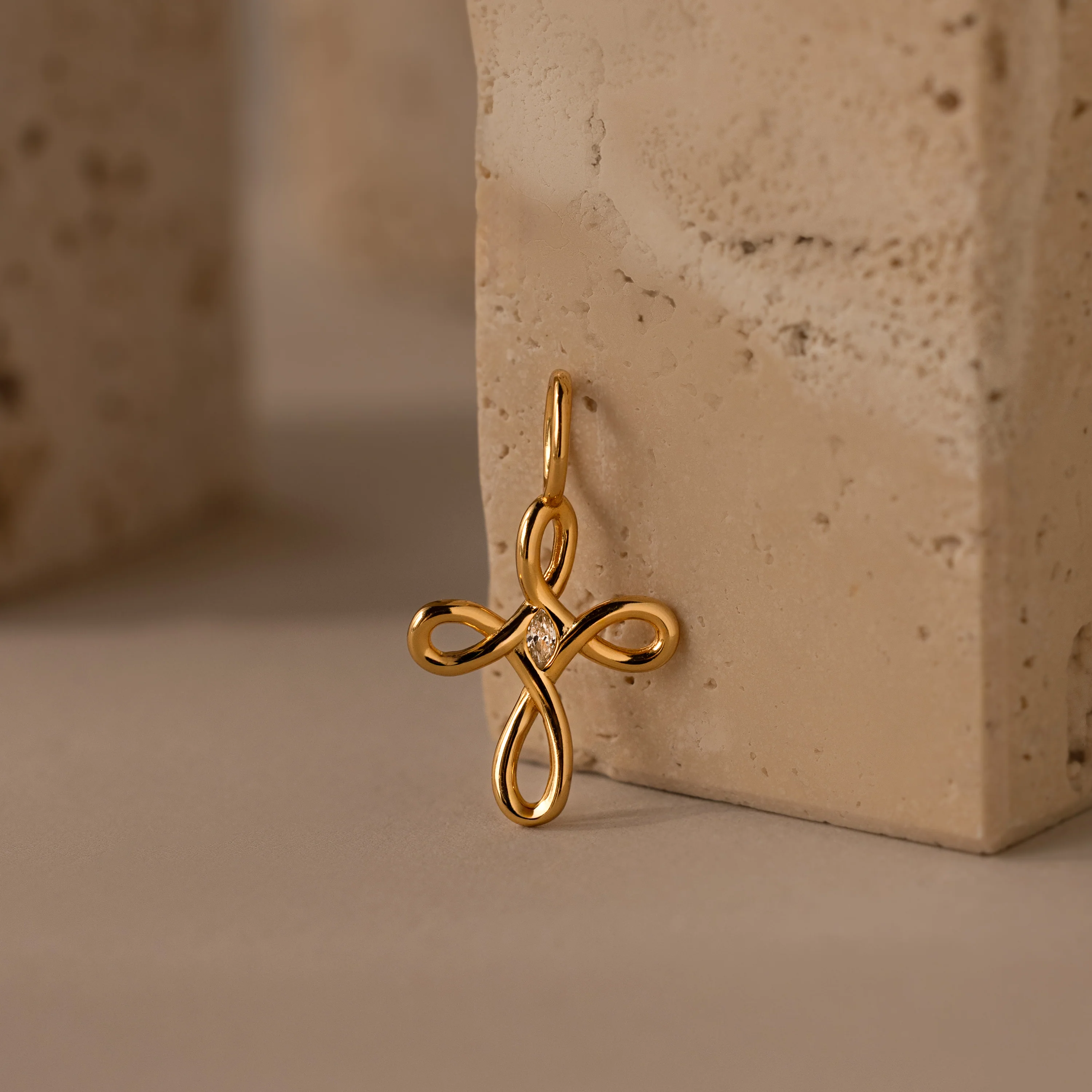 Infinity Cross Charm