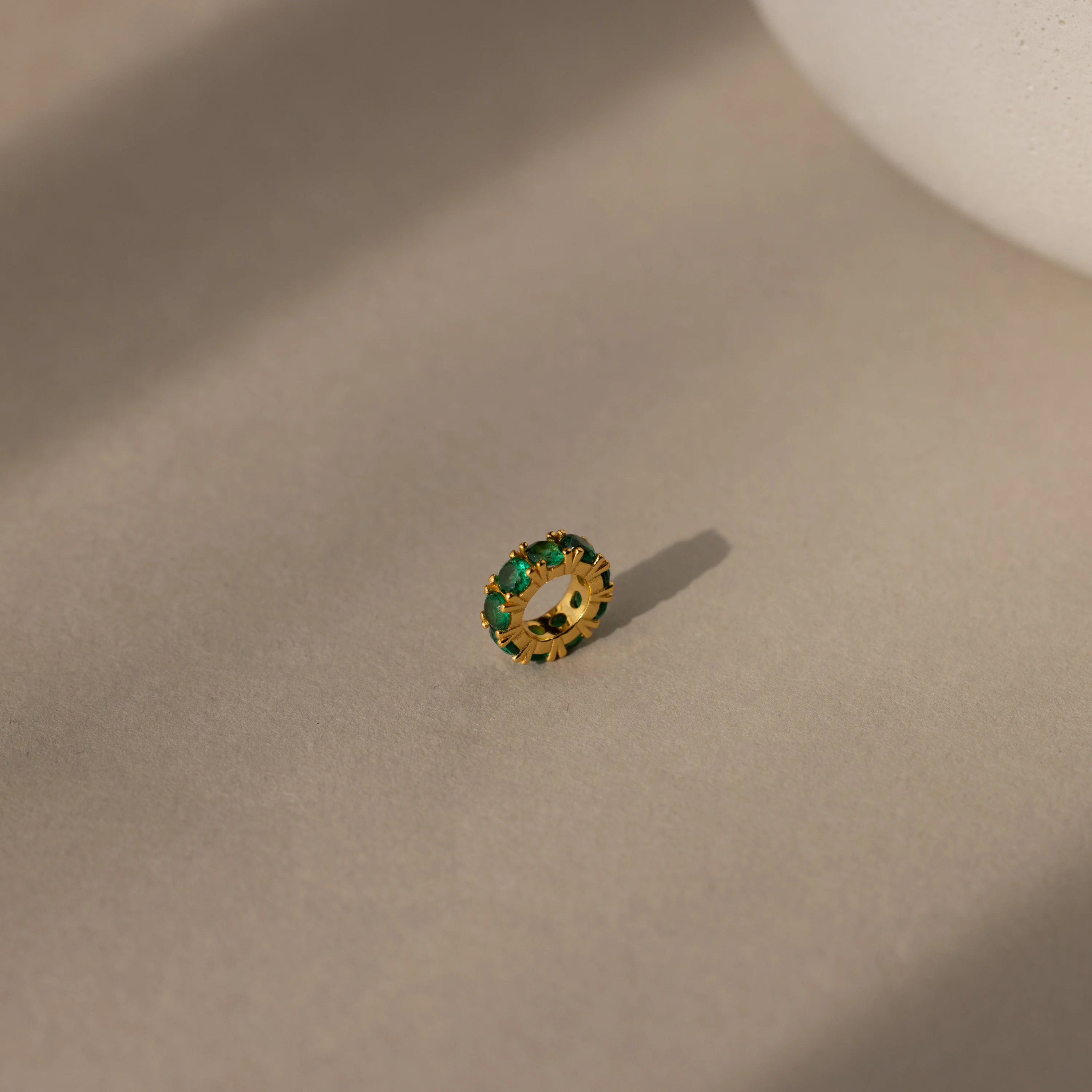 Infinity Emerald Charm