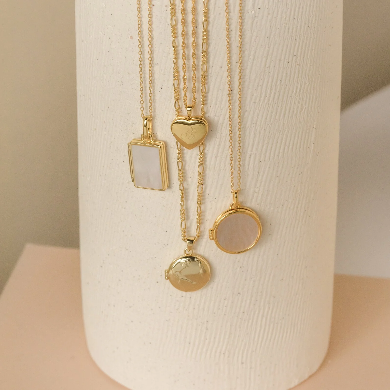 Initial Heart Locket Necklace - Image 9