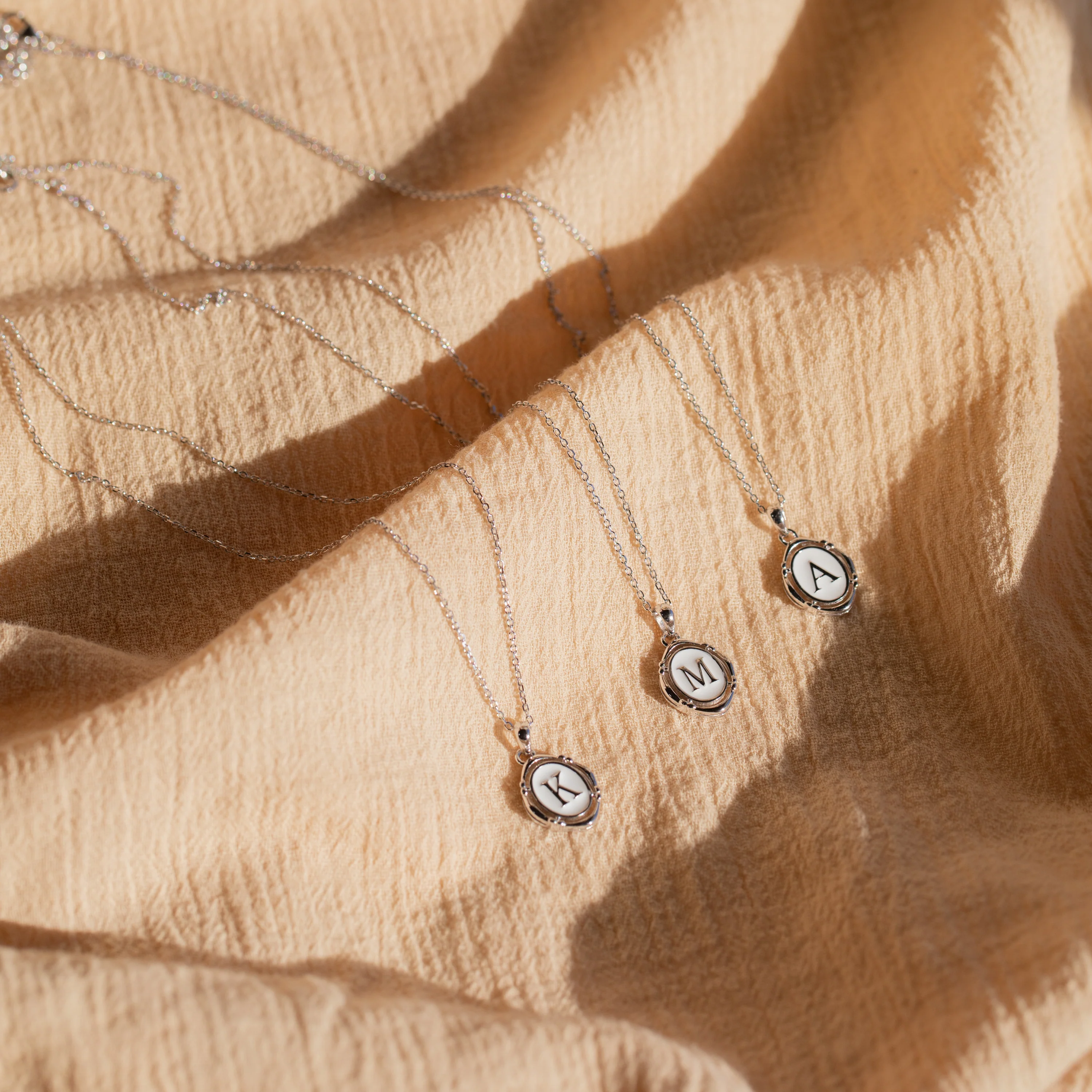 Initial Pendant Necklace in Silver - Image 5