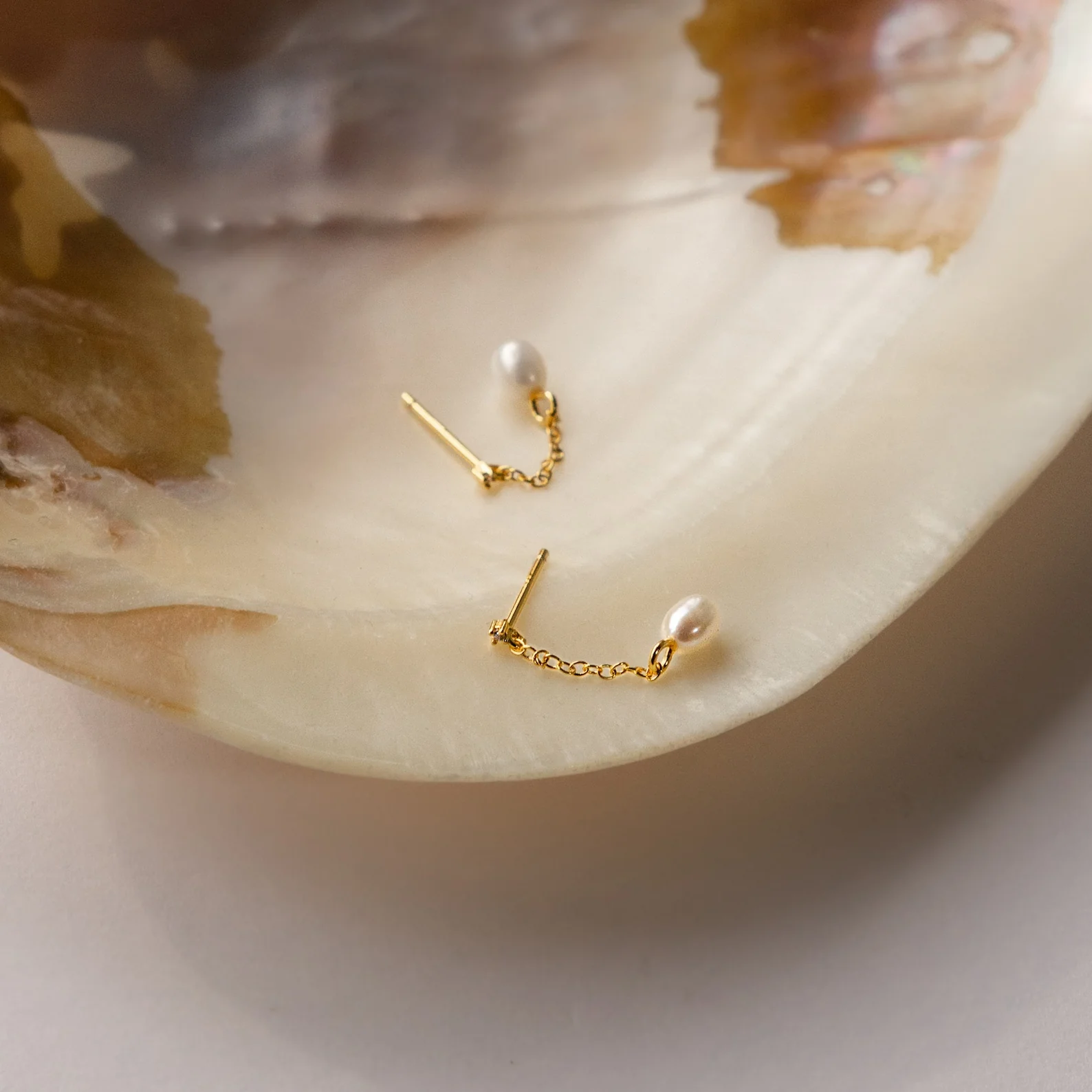 Isha Pearl Drop Earrings - Image 6