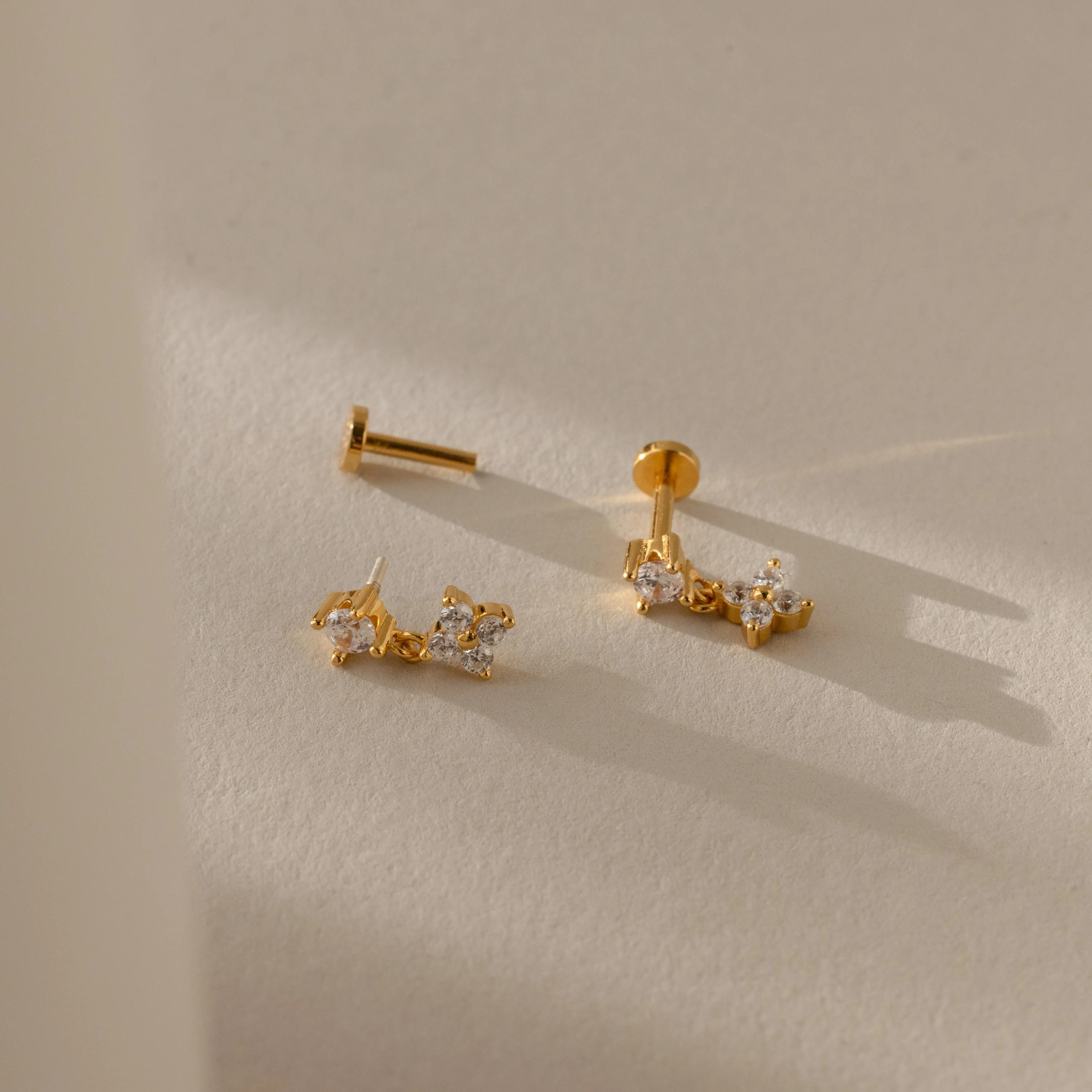 Ivy Flower Flat Back Studs - Image 7
