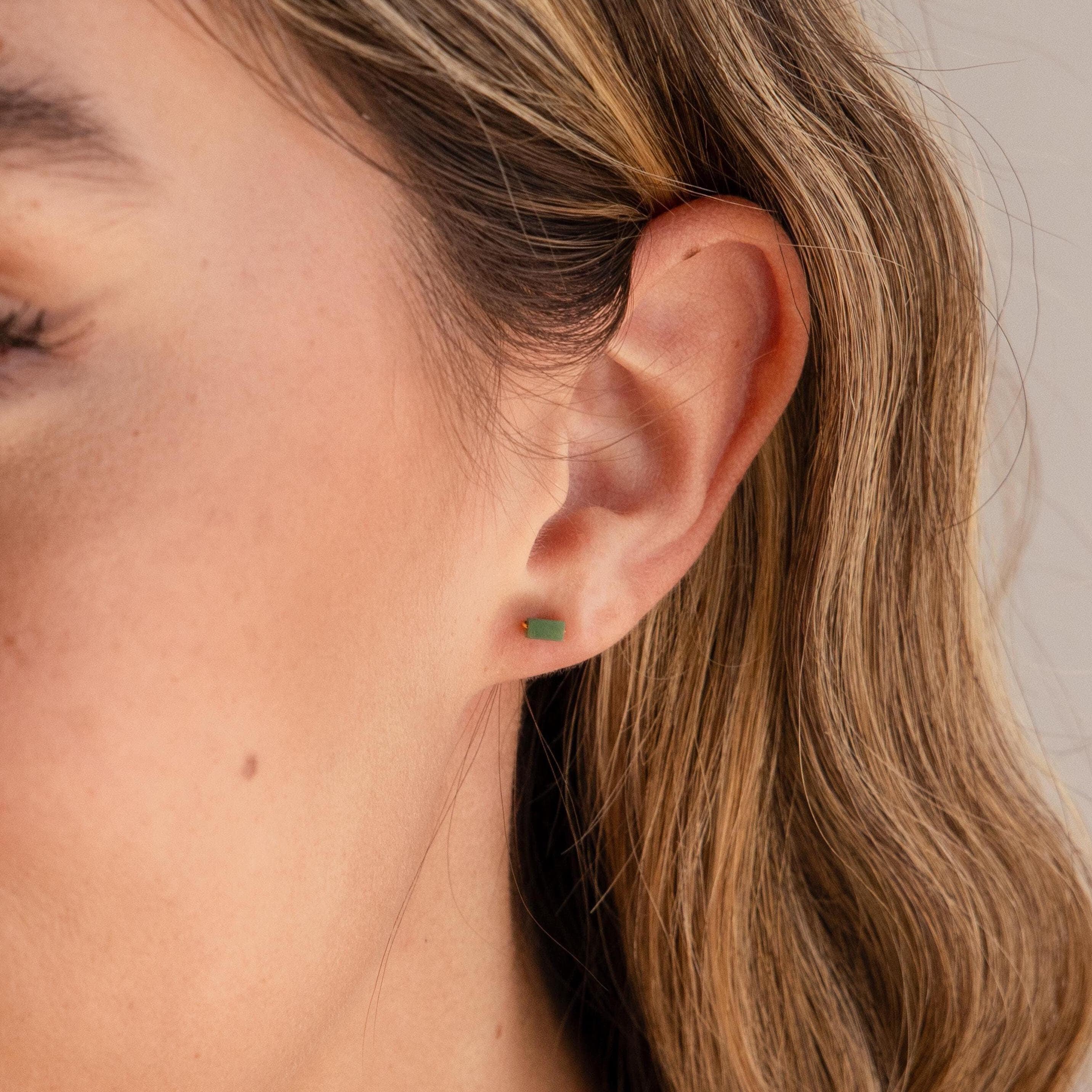 Jade Bar Studs - Image 2