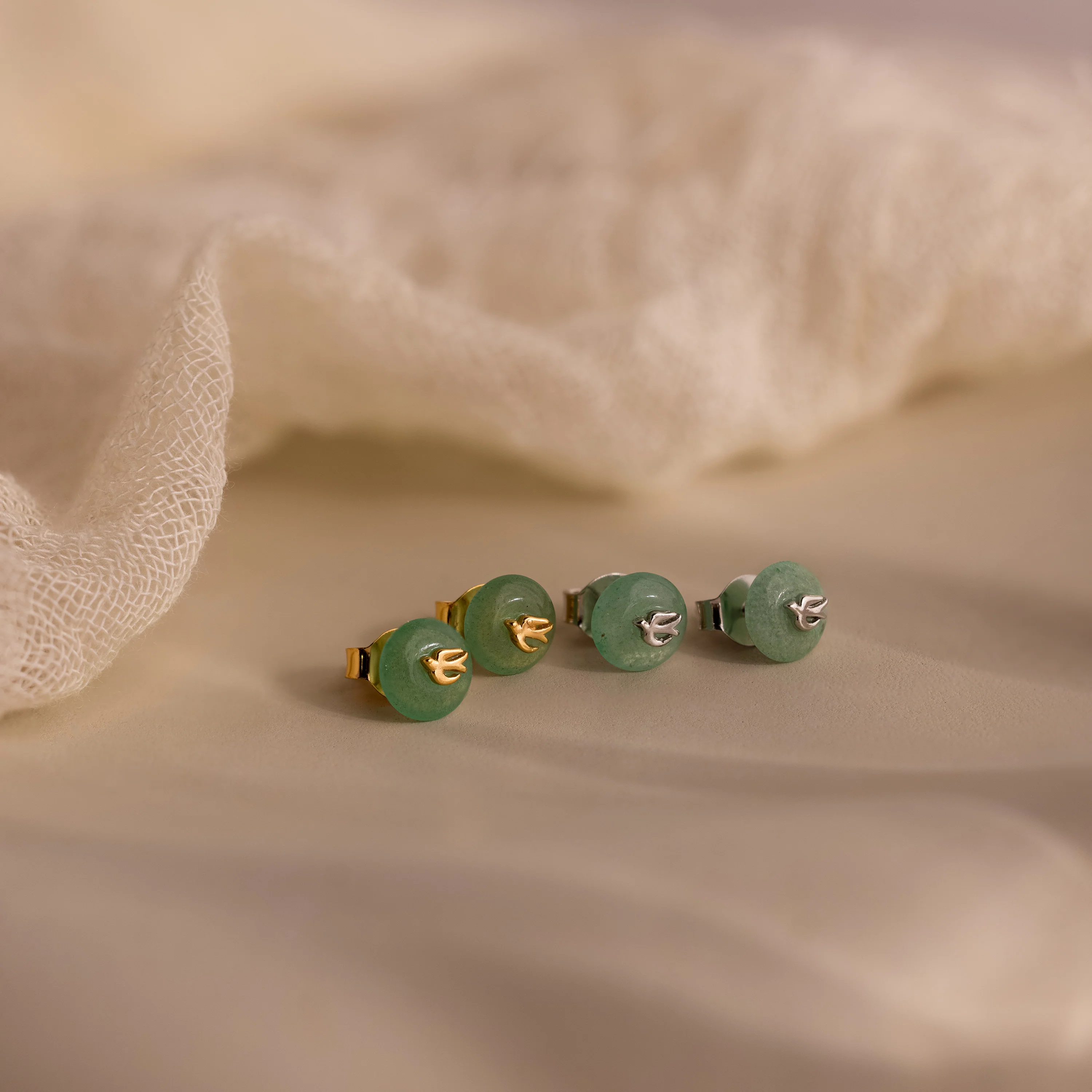 Jade Bird Studs - Image 5