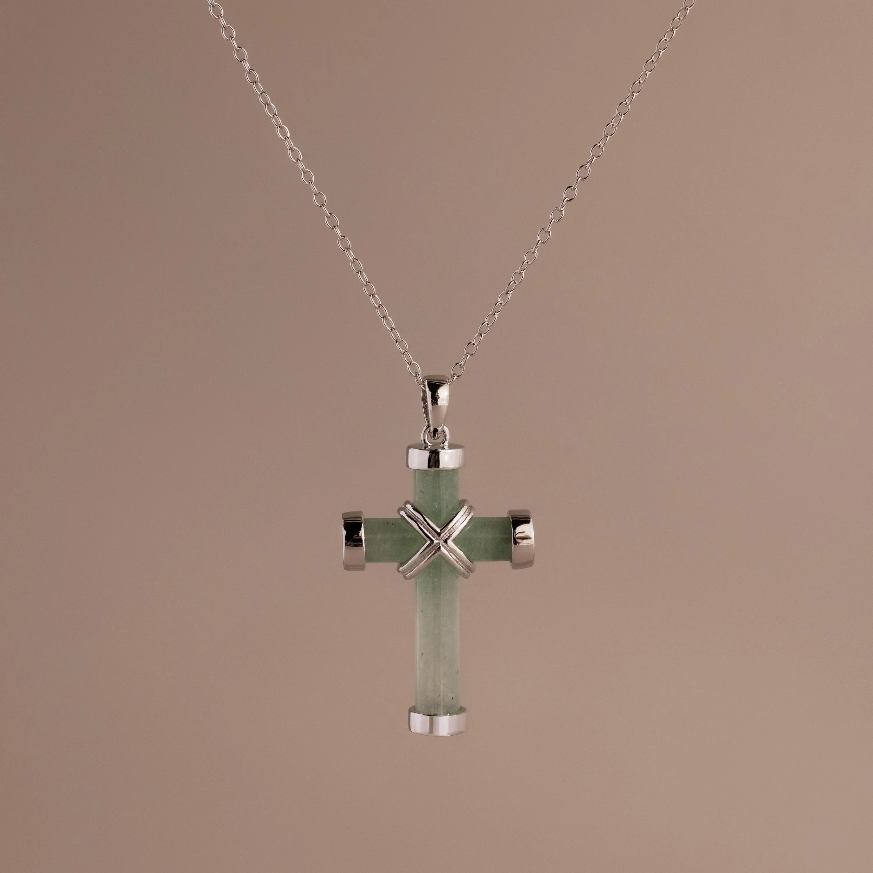 Jade Cross Necklace - Image 5