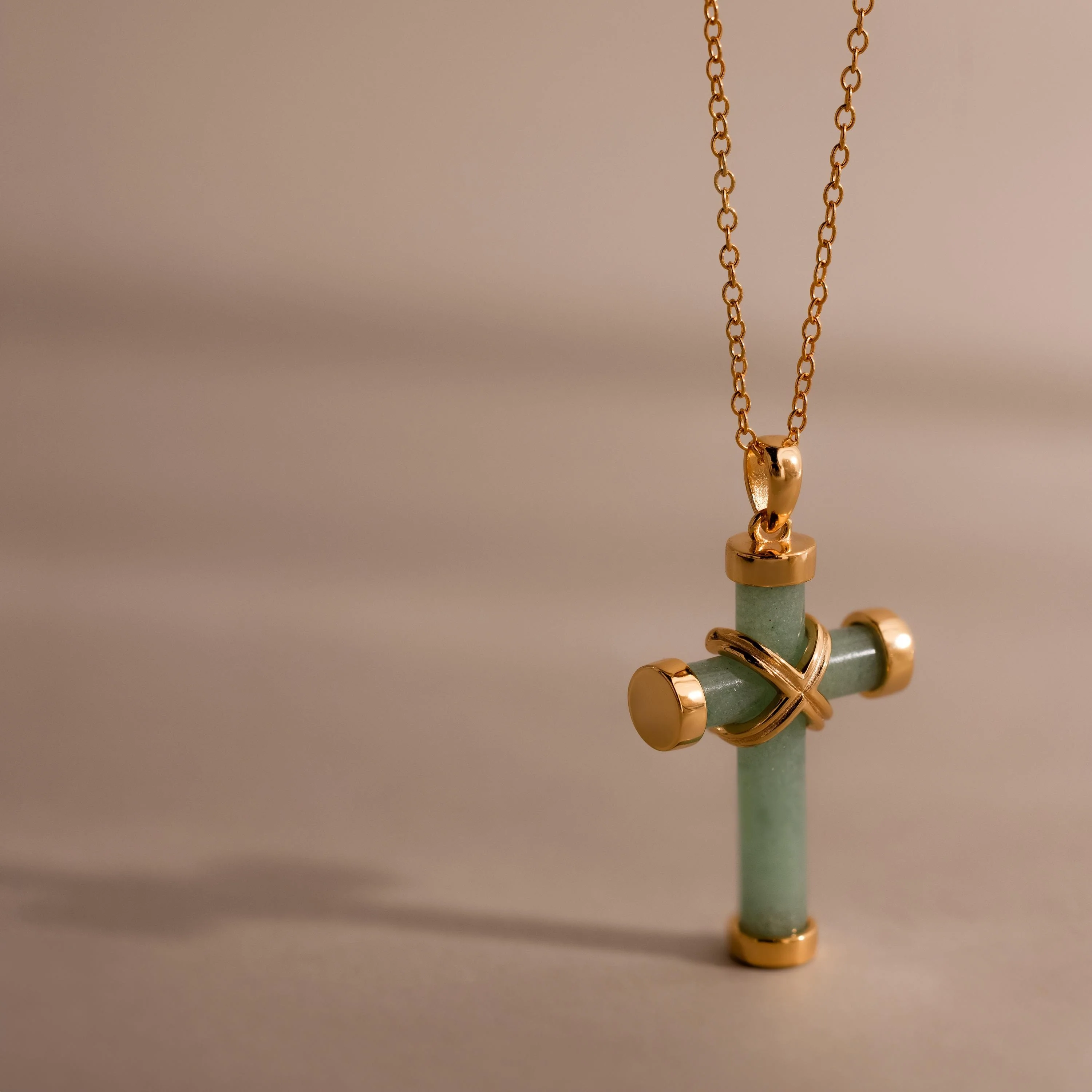 Jade Cross Necklace - Image 7