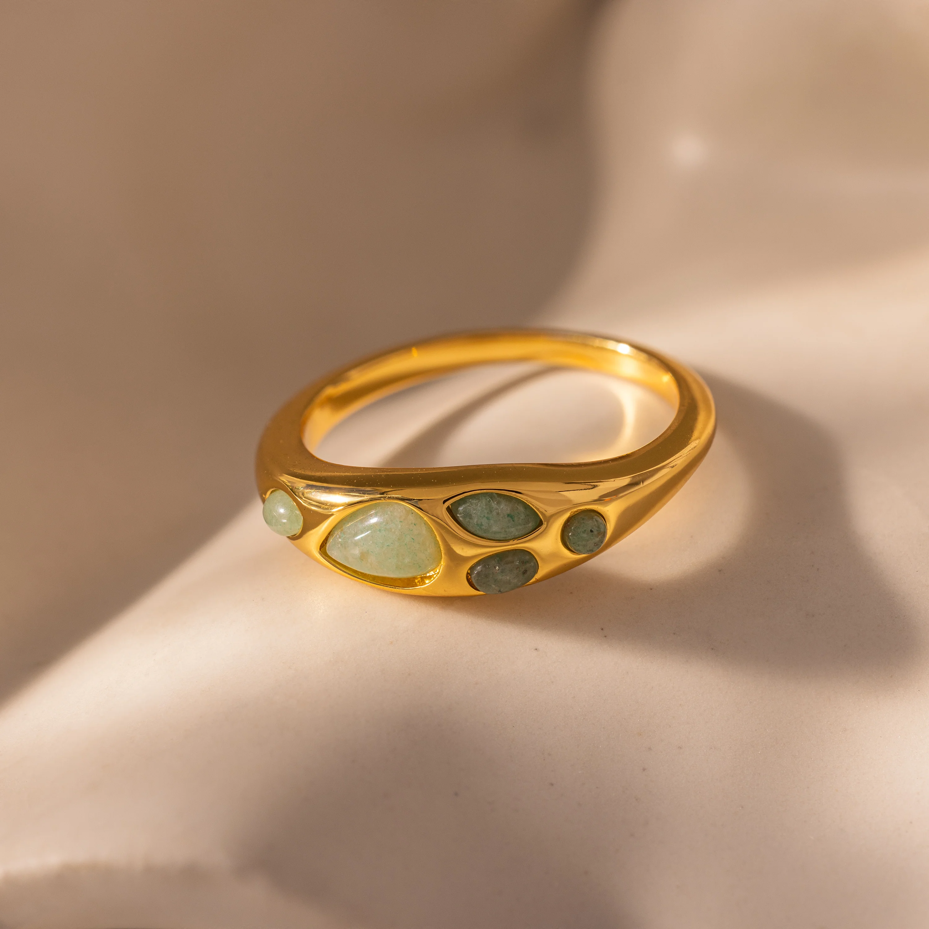 Jade Dewdrop Ring - Image 3