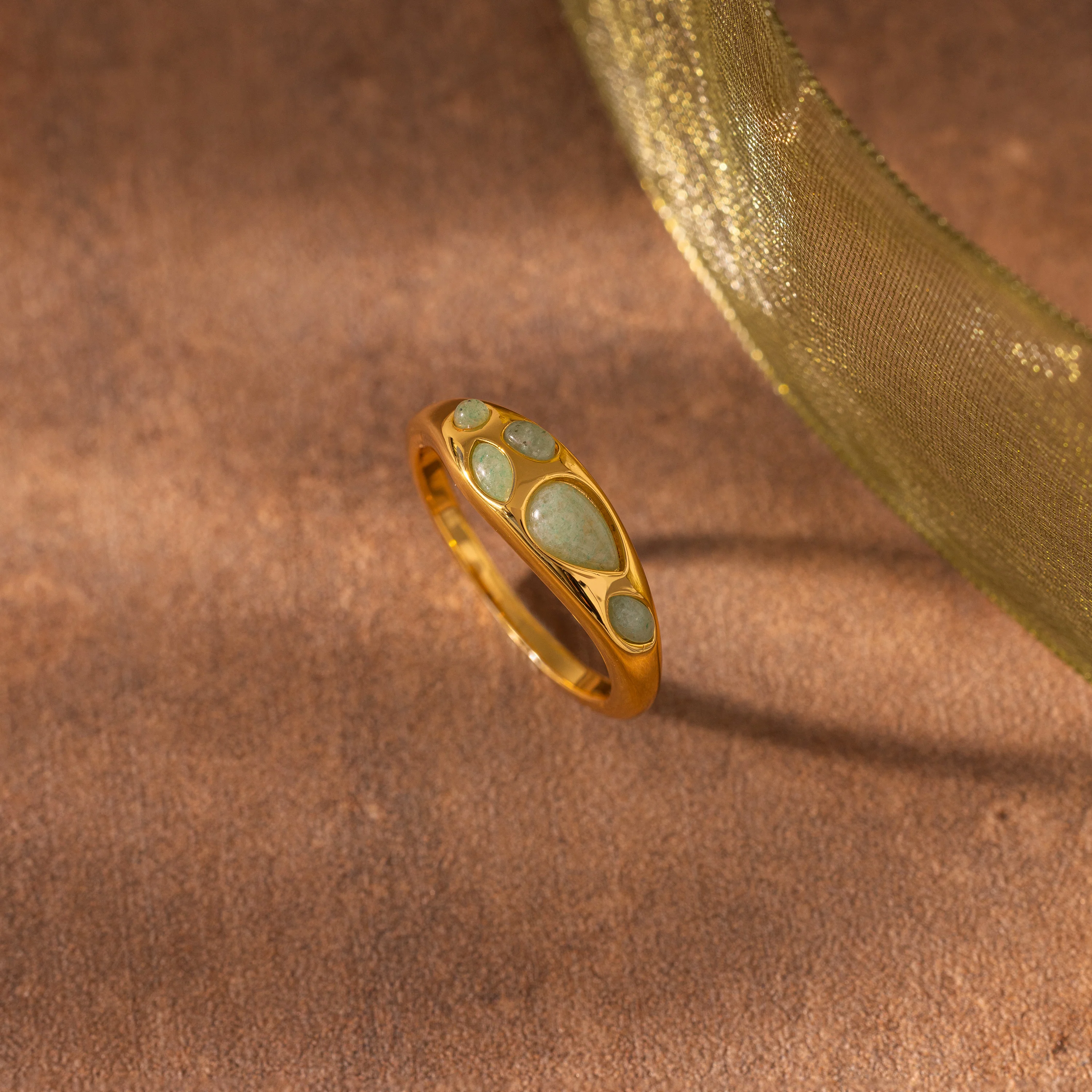 Jade Dewdrop Ring - Image 5
