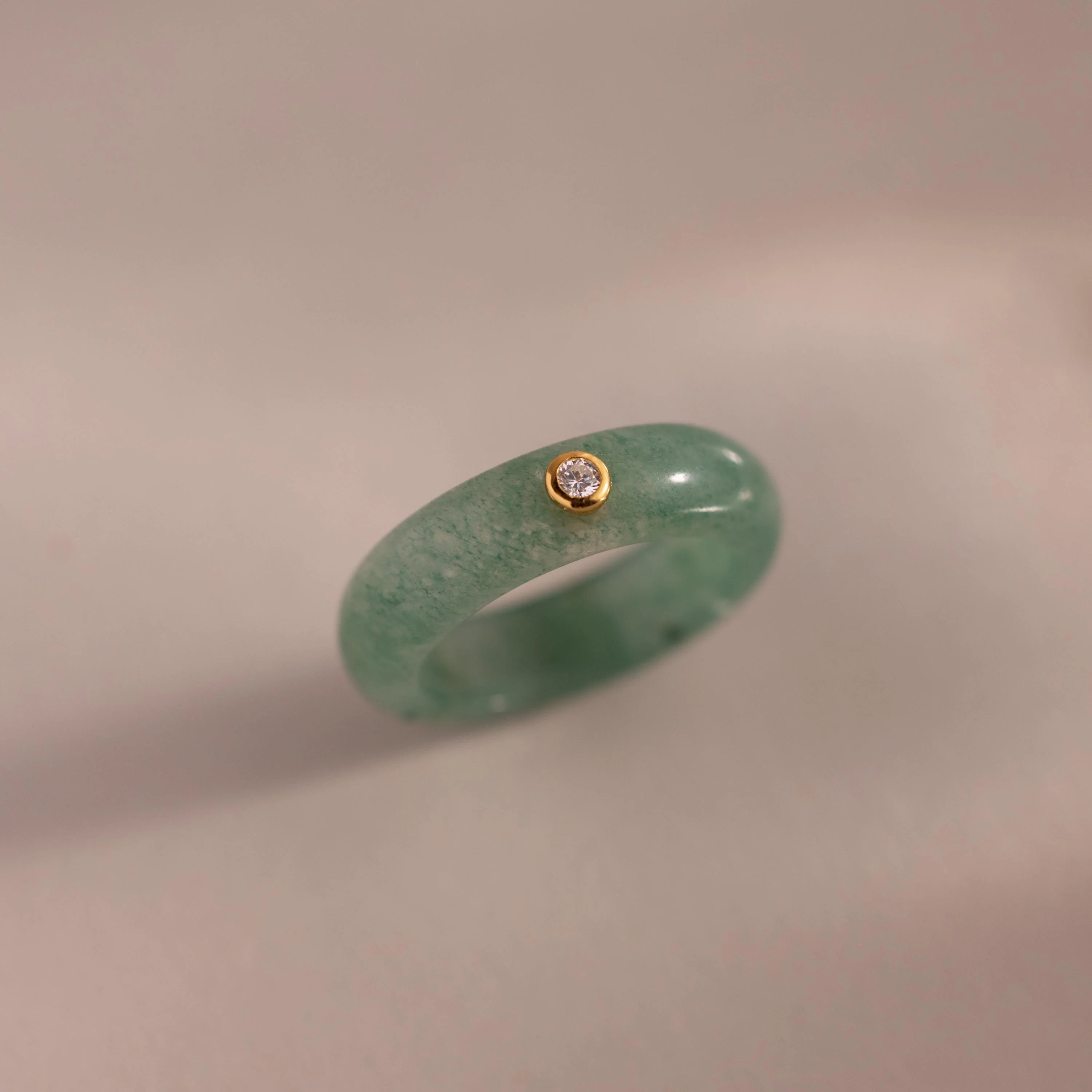 Jade Diamond Ring