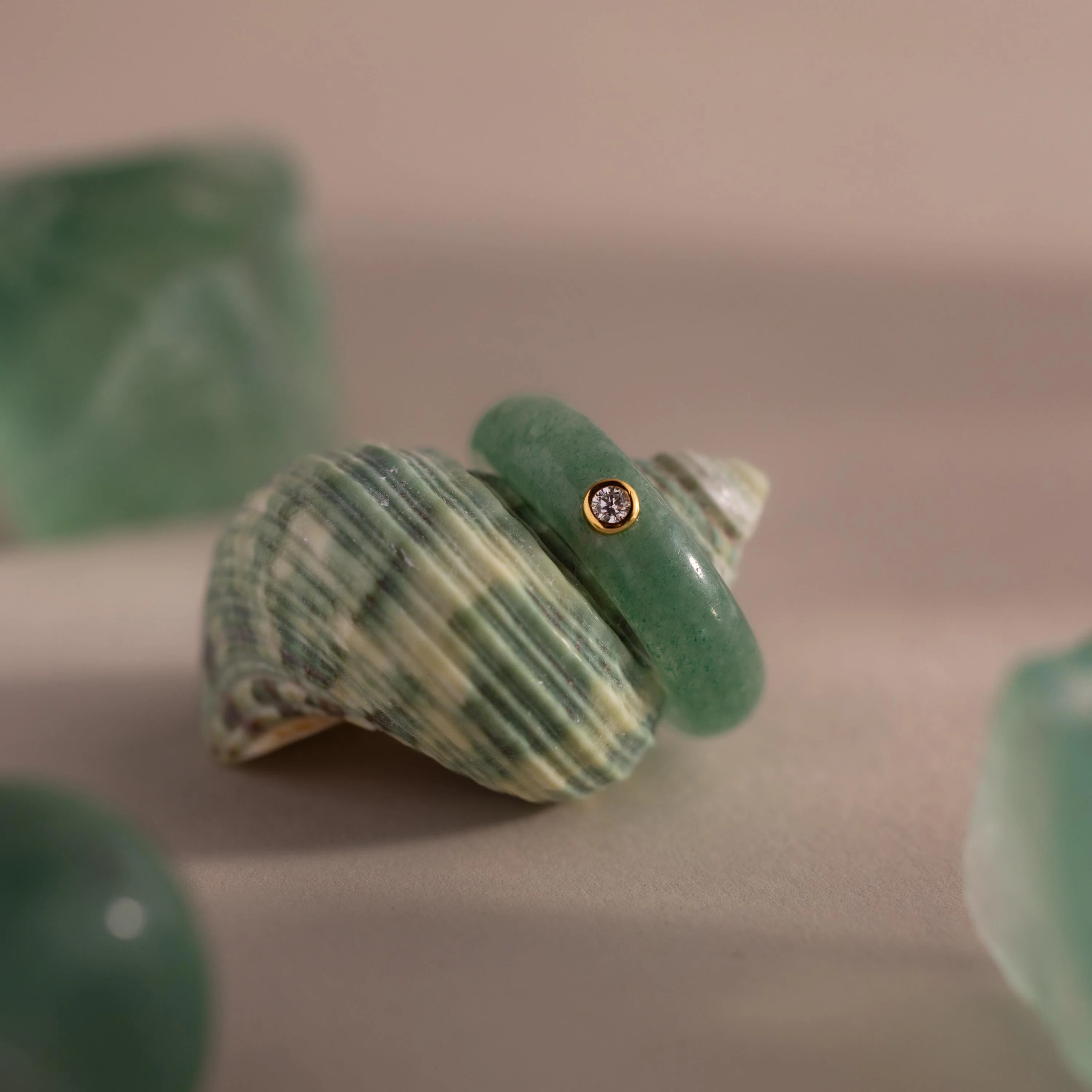 Jade Diamond Ring - Image 7