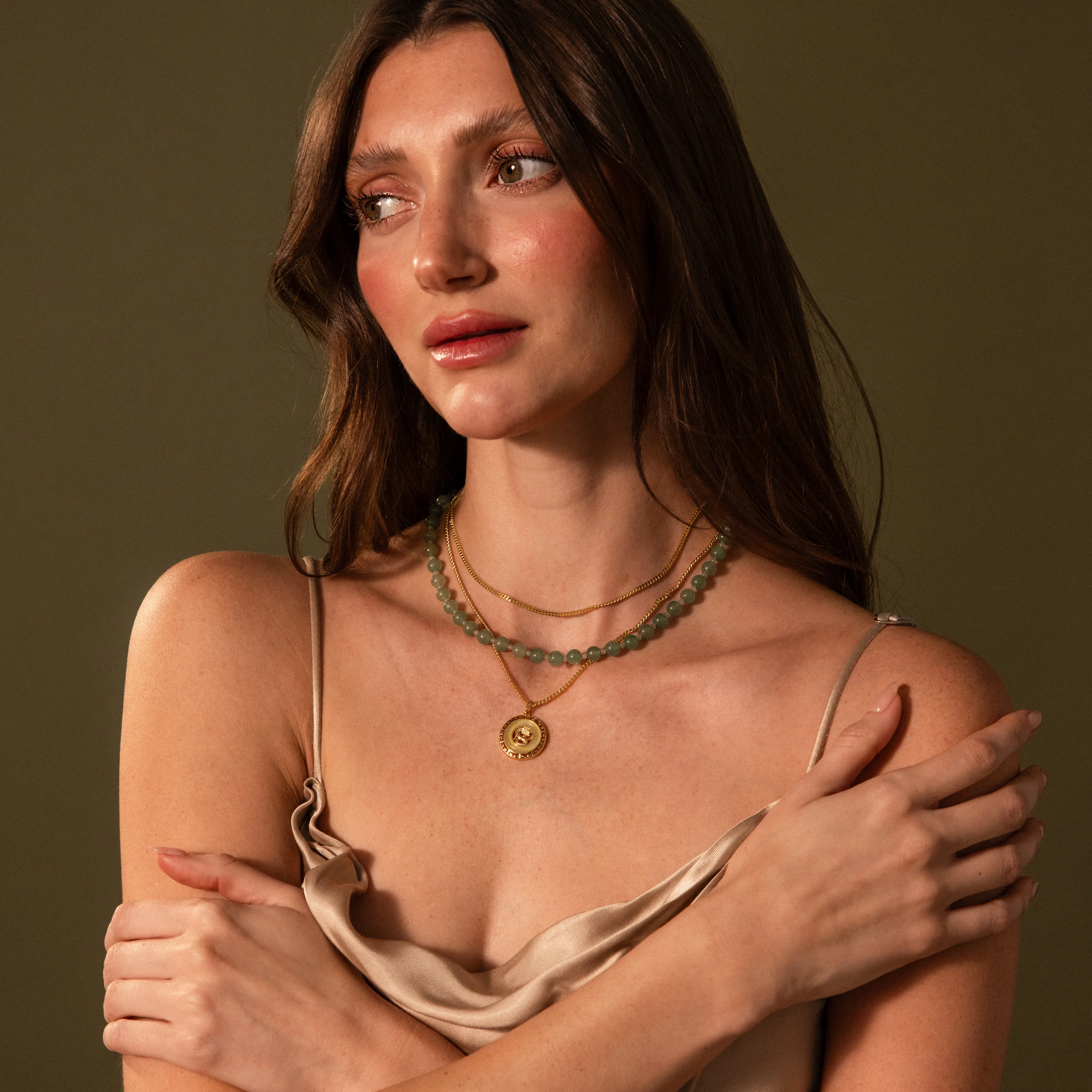 Jade Dragon Fortune Necklace in 18K Gold - Image 8