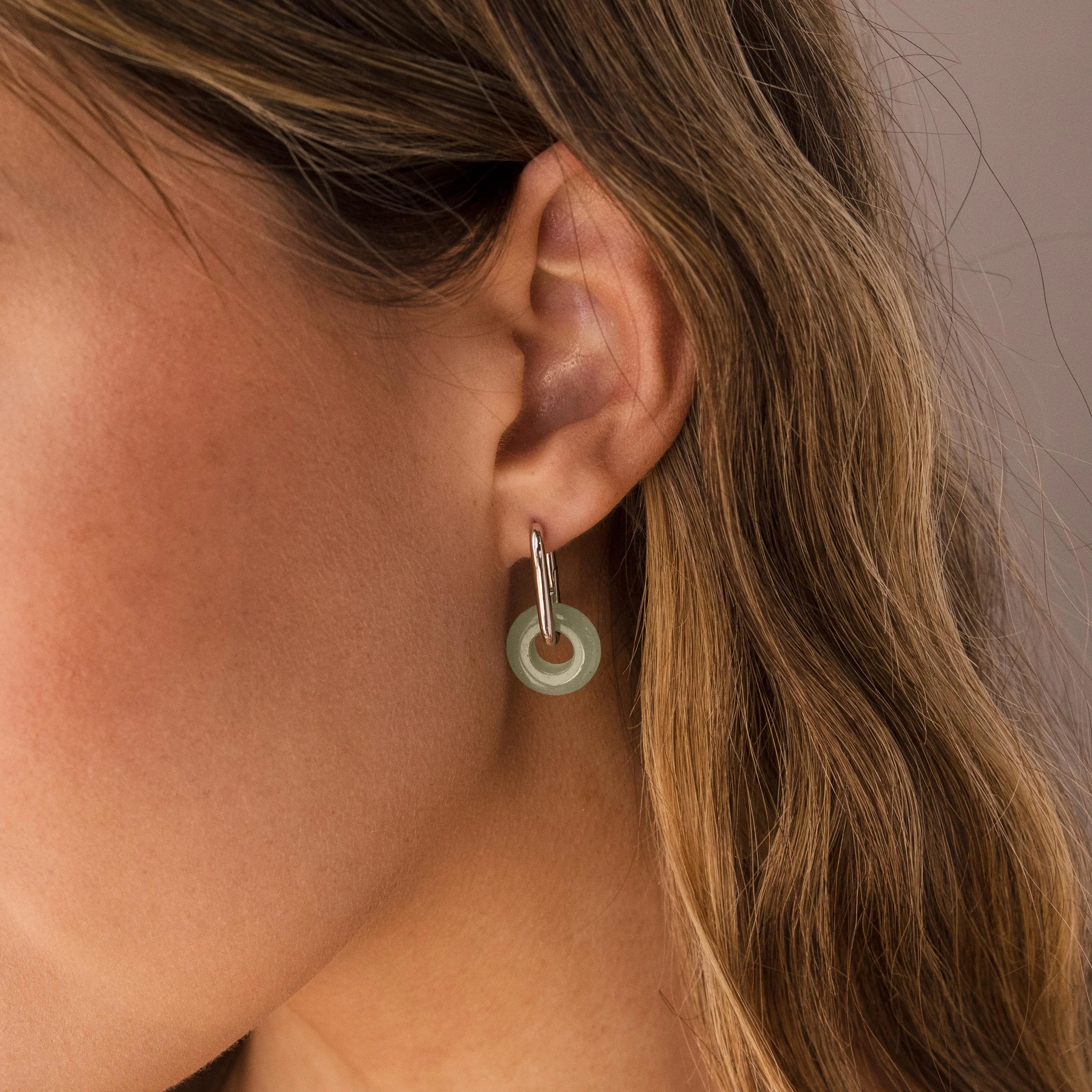 Jade Link Hoops - Image 4