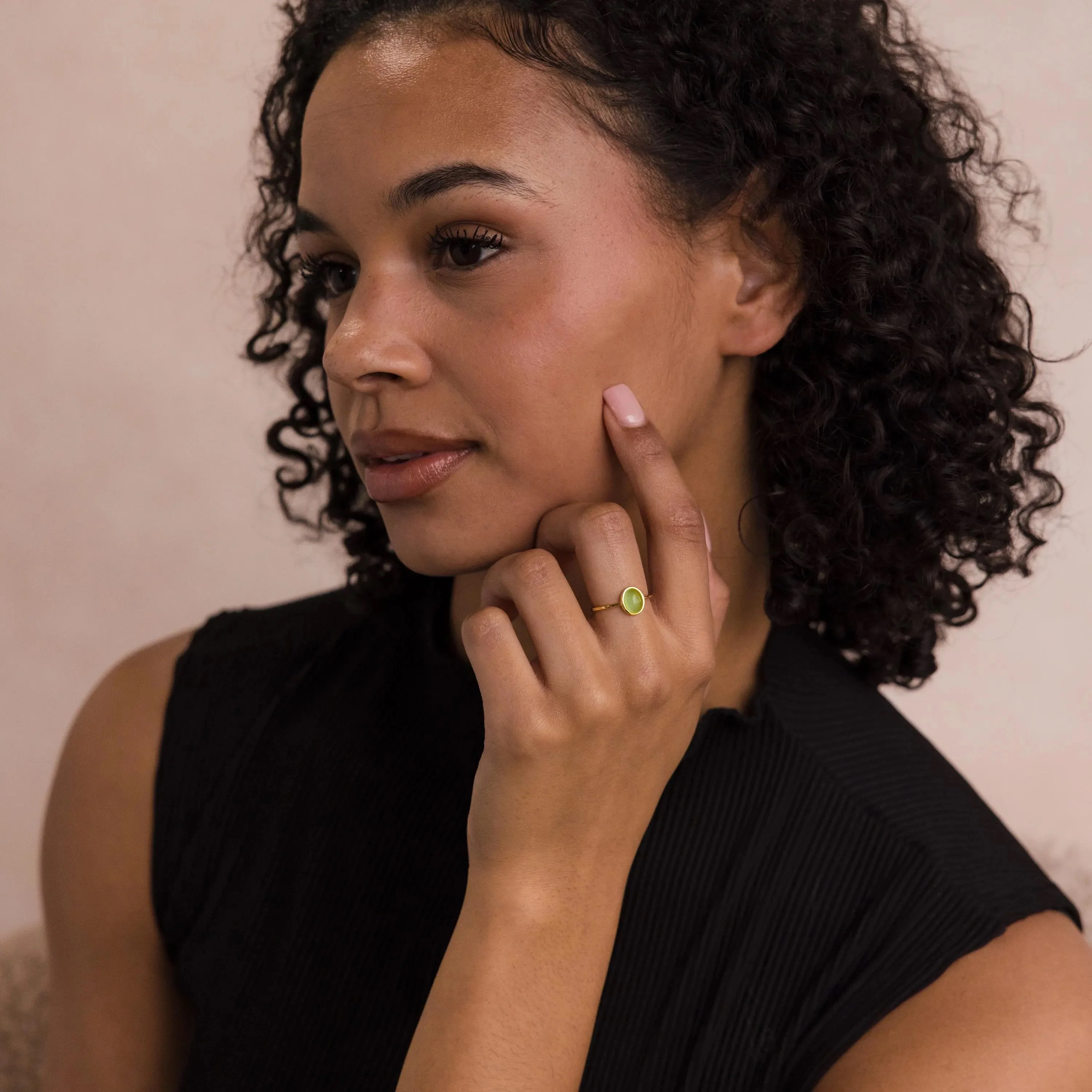Jade Oval Ring - Image 8