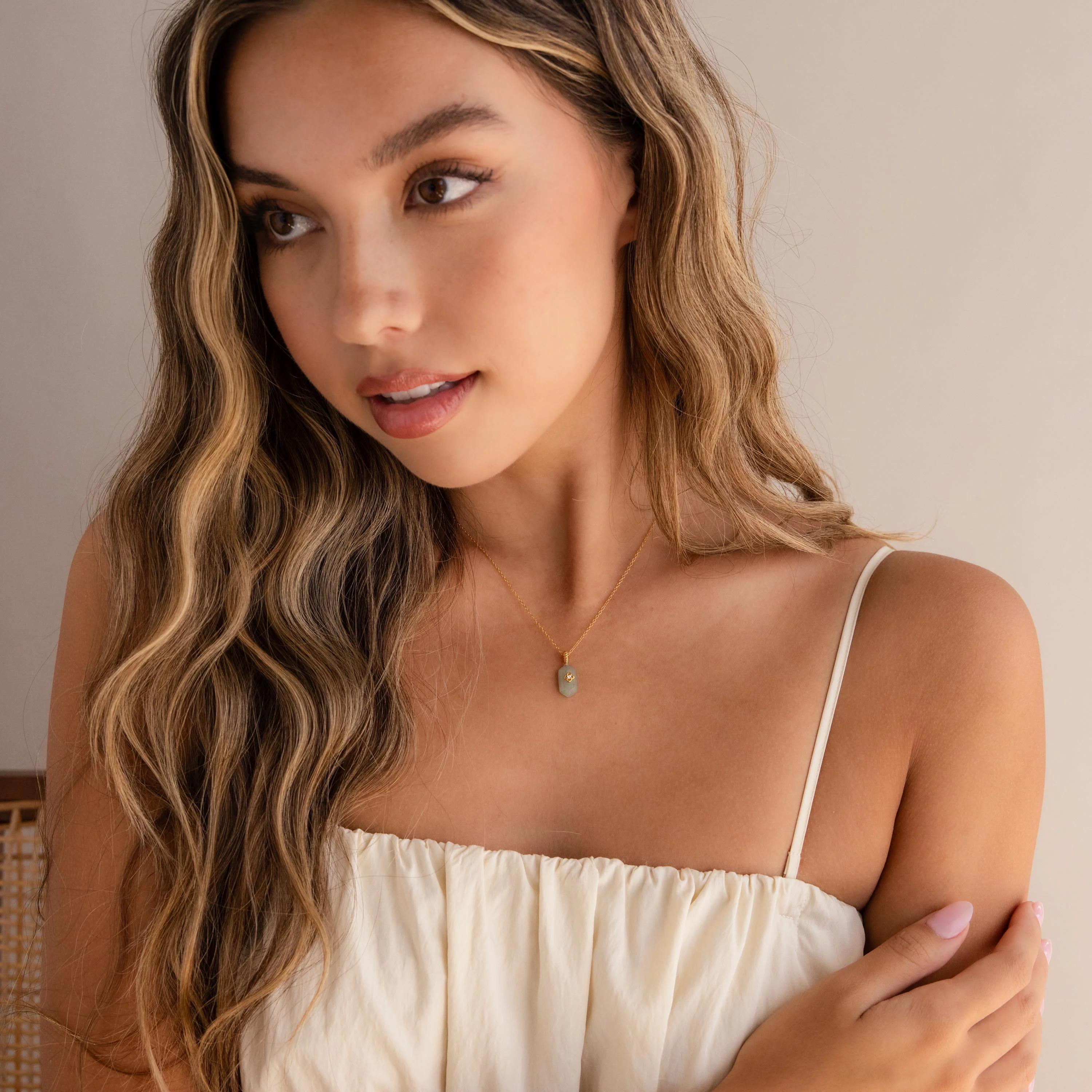Jade Prism Necklace - Image 8