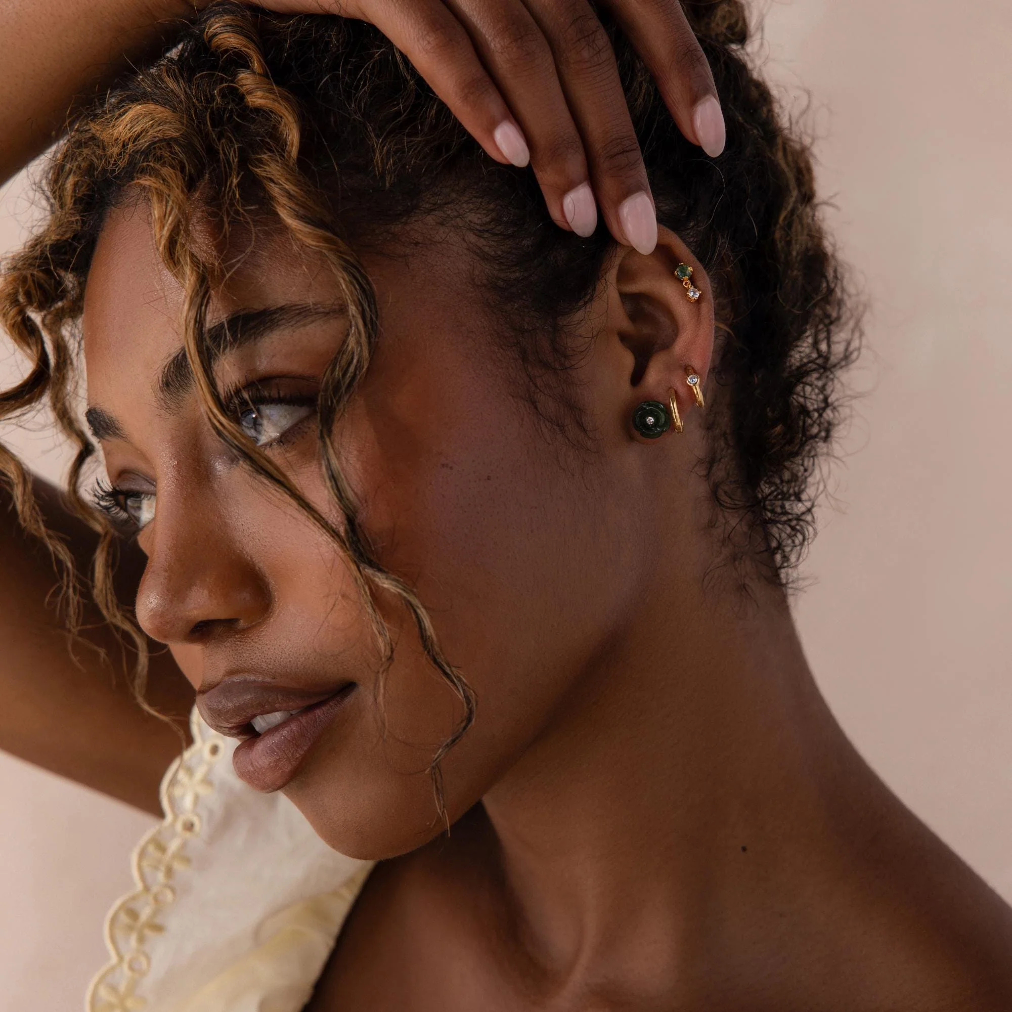 Jade Rose Studs - Image 8