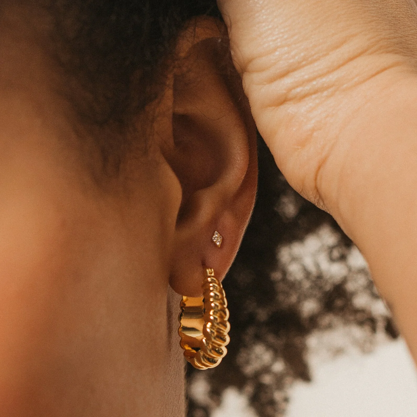 Jocelyn Diamond Studs - Image 2