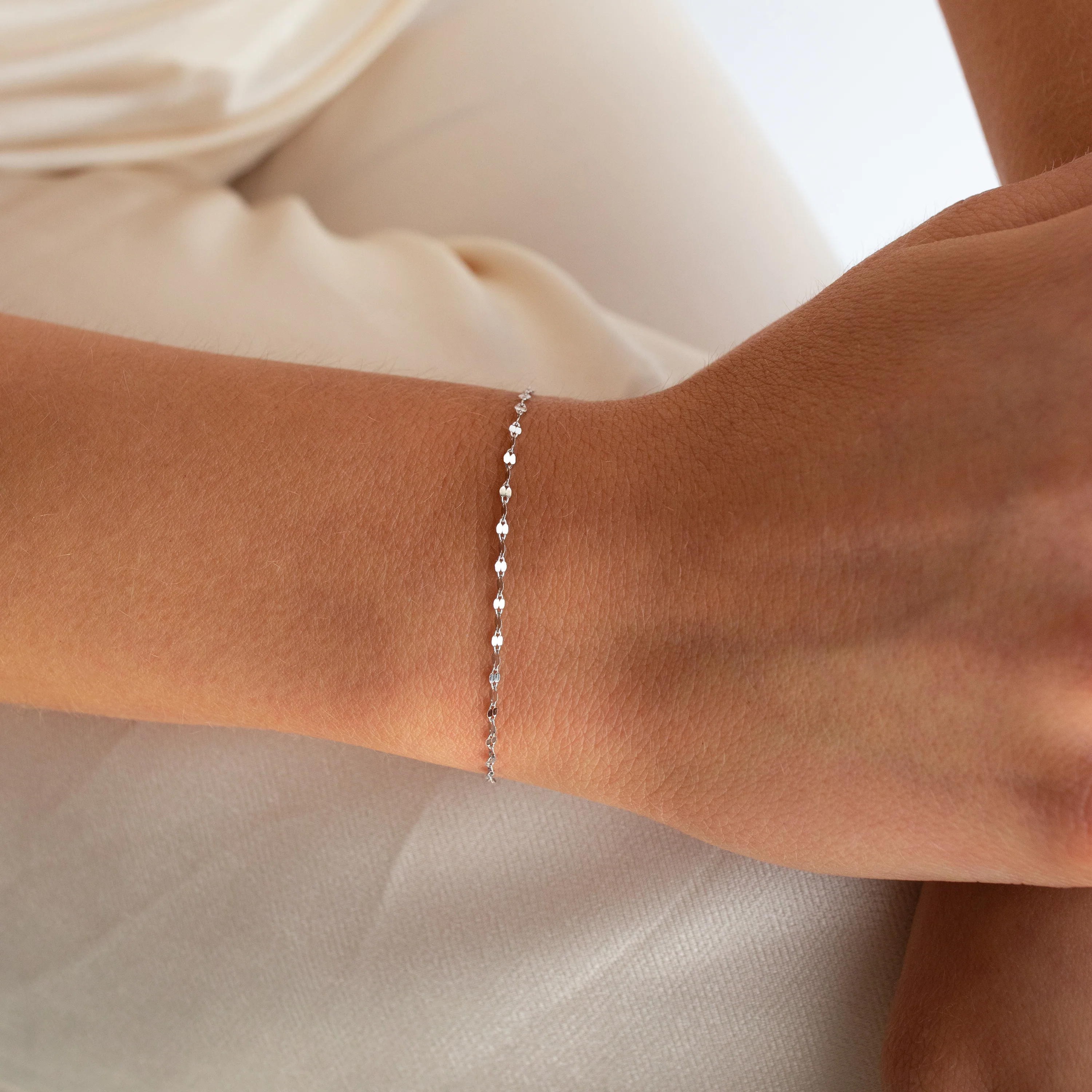 Josephine Chain Bracelet in Silver - Image 4