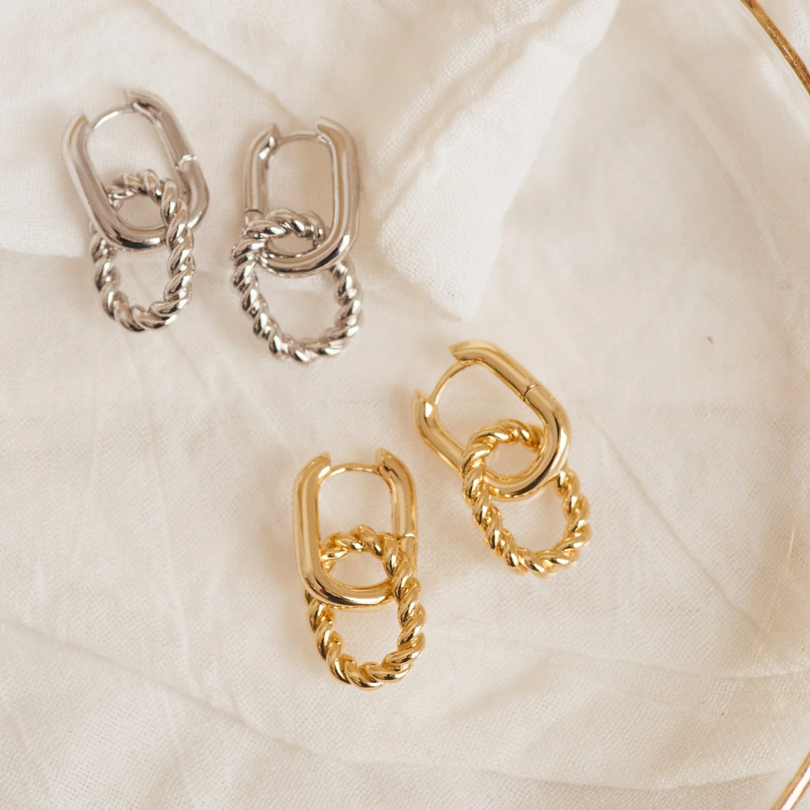 Kenzie Chain Link Earrings - Image 5