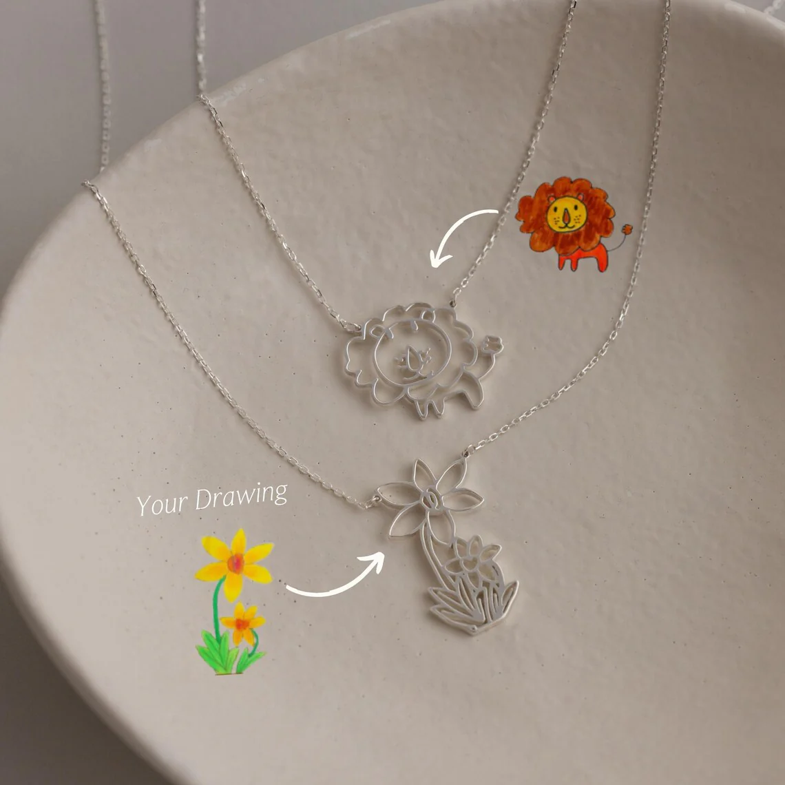 Kids Drawing Necklace - Image 3