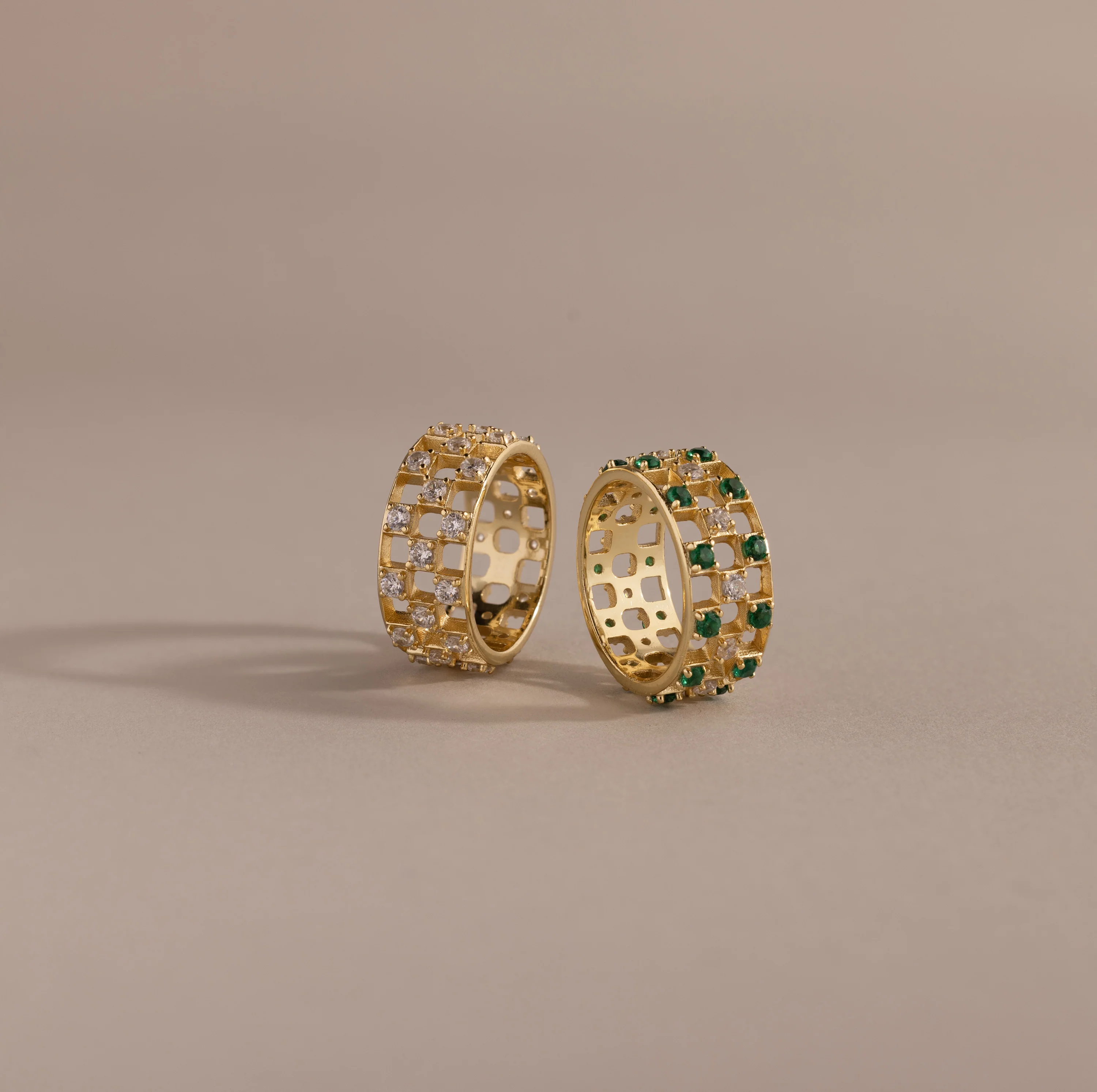 Lace Checkered Ring - Image 6