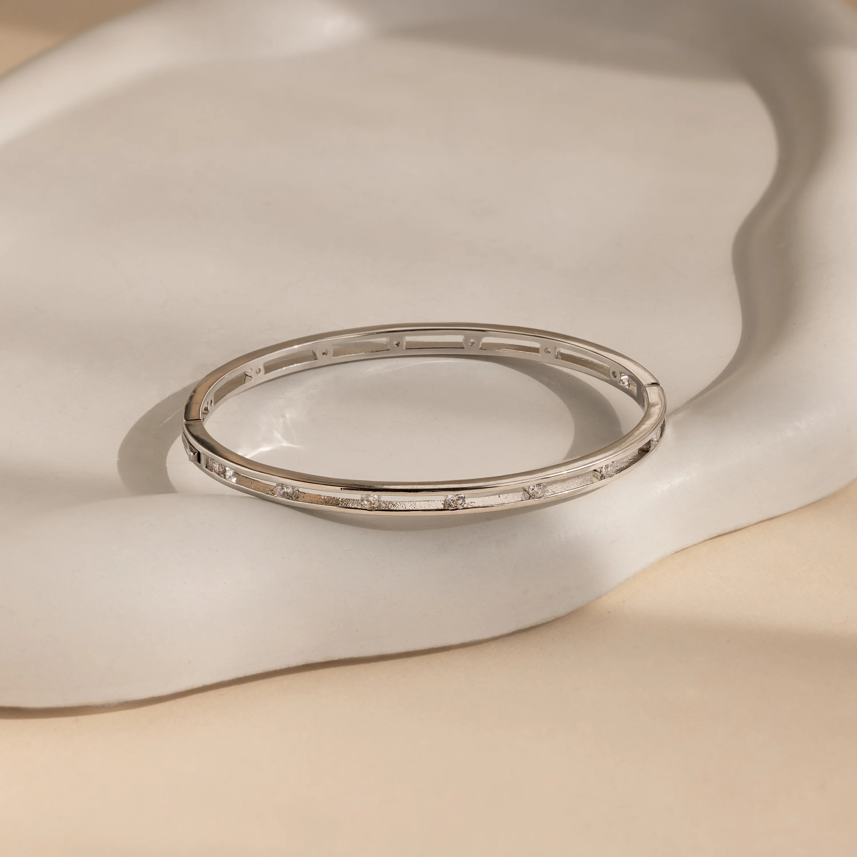 Lace Diamond Bangle - Image 7