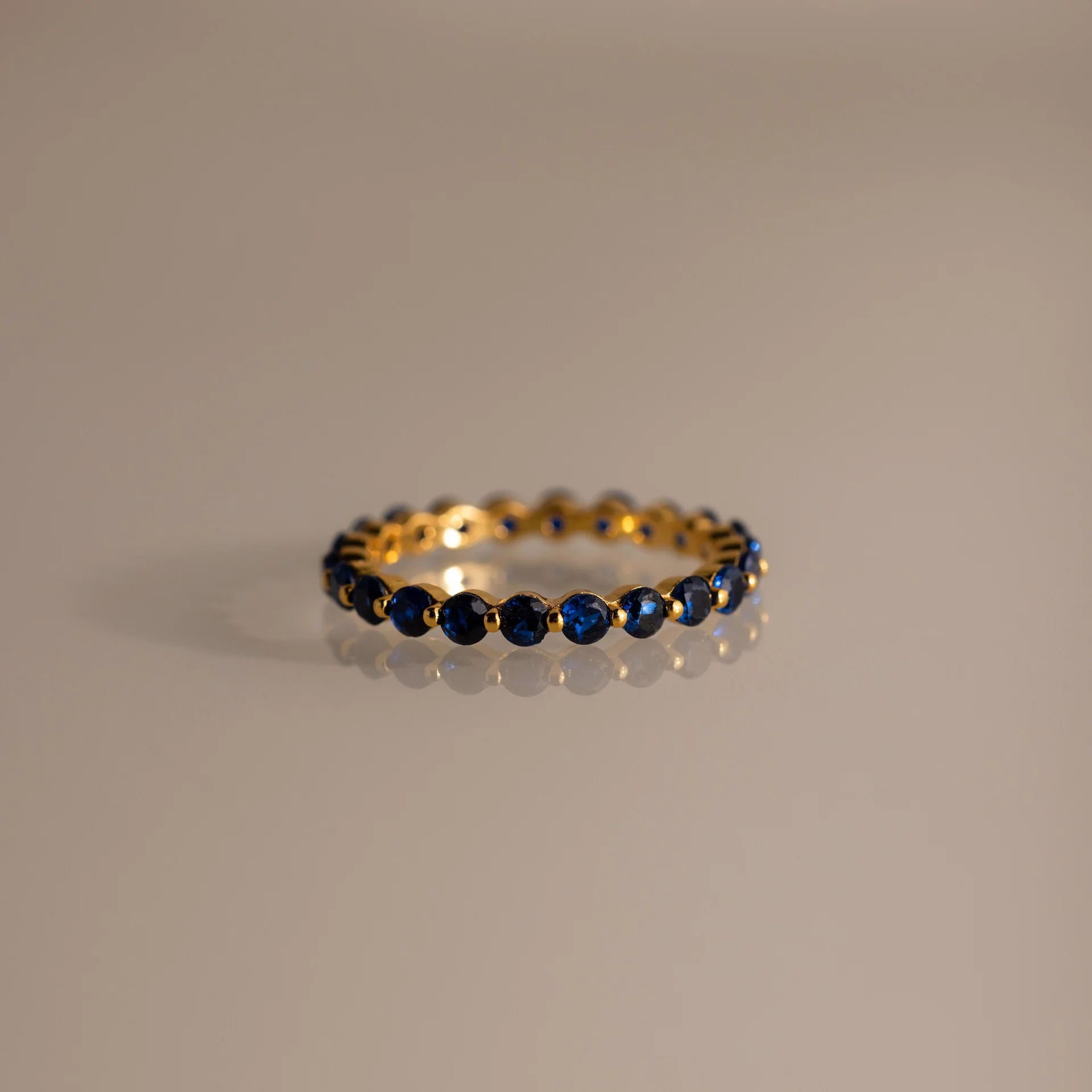 Lace Eternity Sapphire Ring