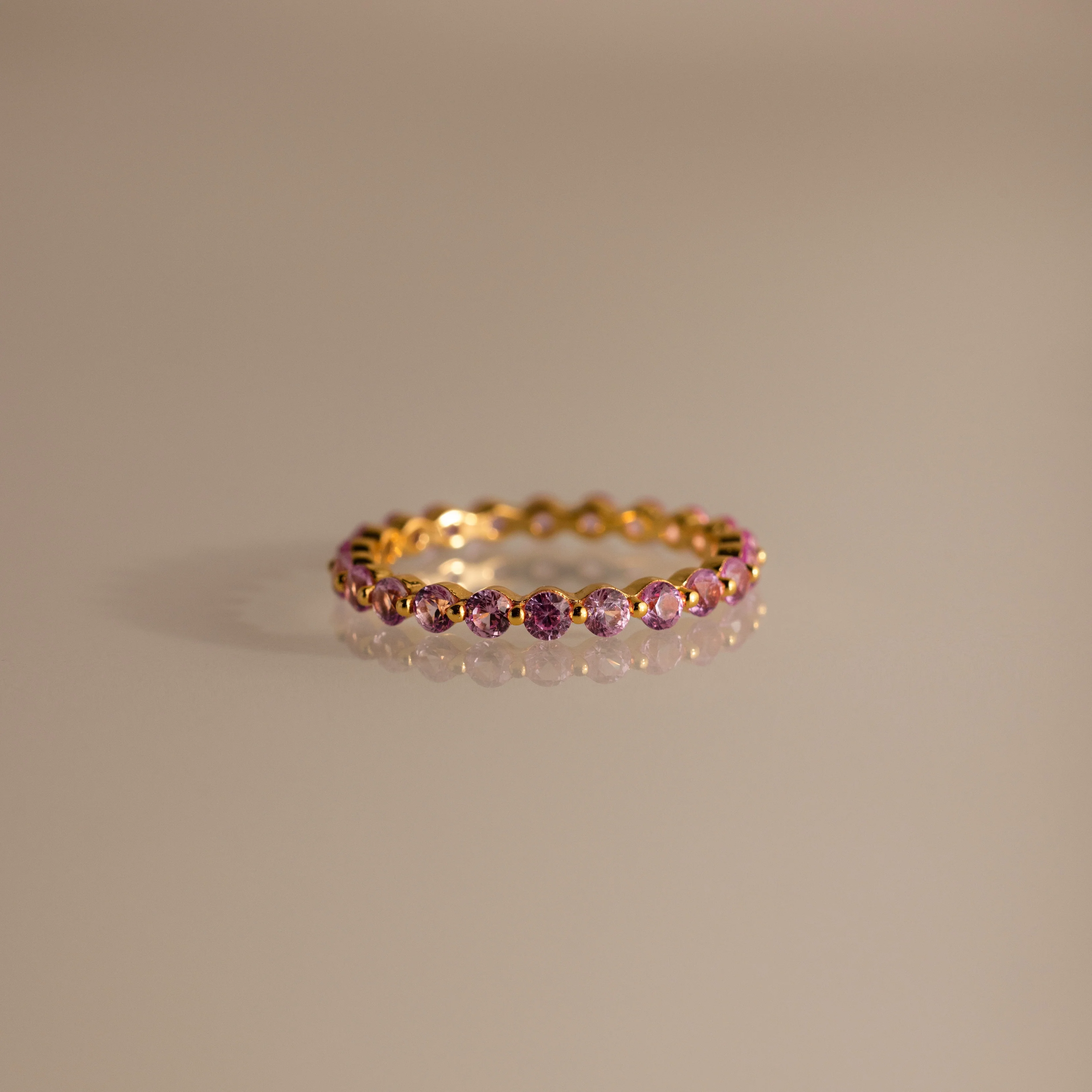 Lace Eternity Ruby Ring