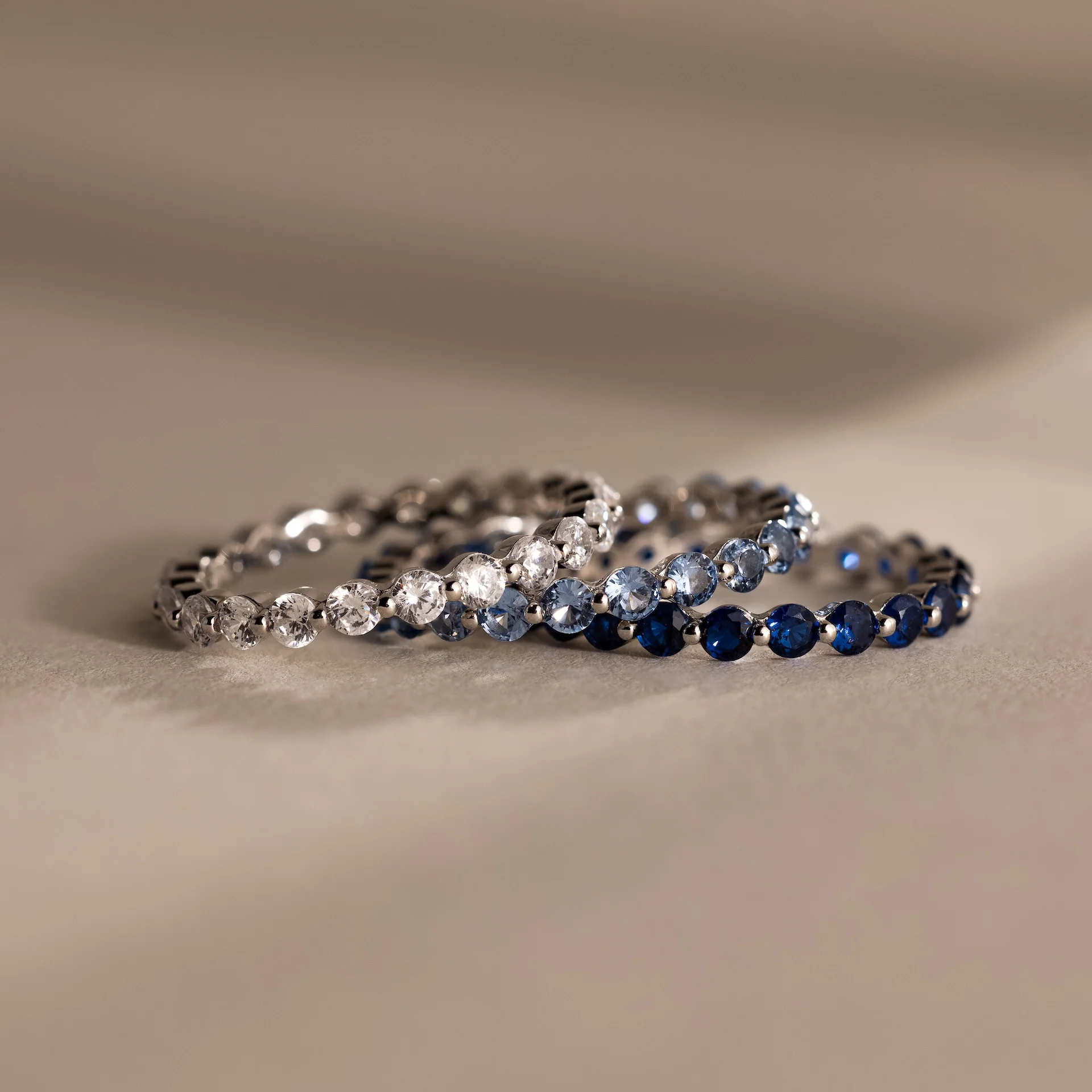 Lace Eternity Blue Zircon Ring - Image 5