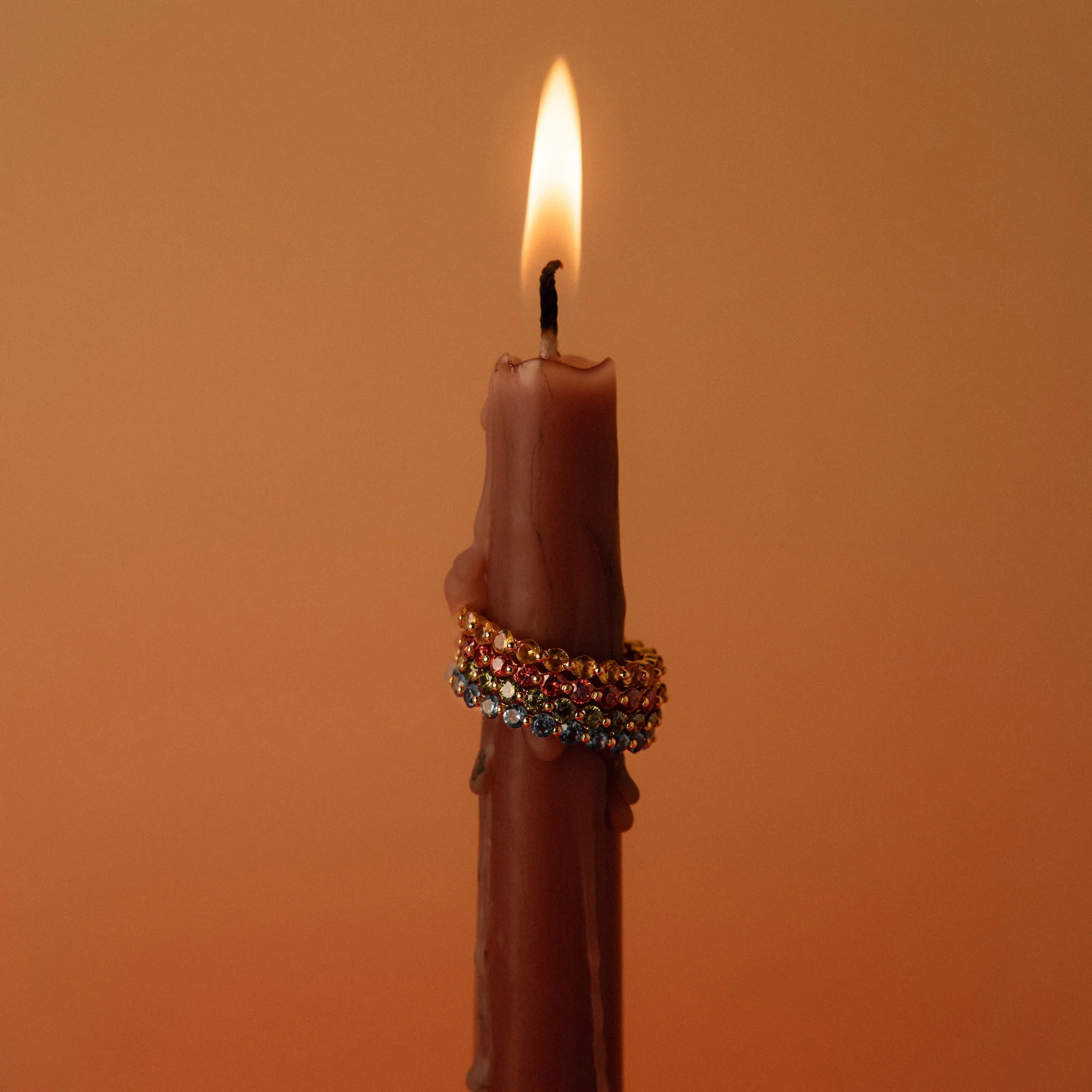 Lace Eternity Garnet Ring - Image 7
