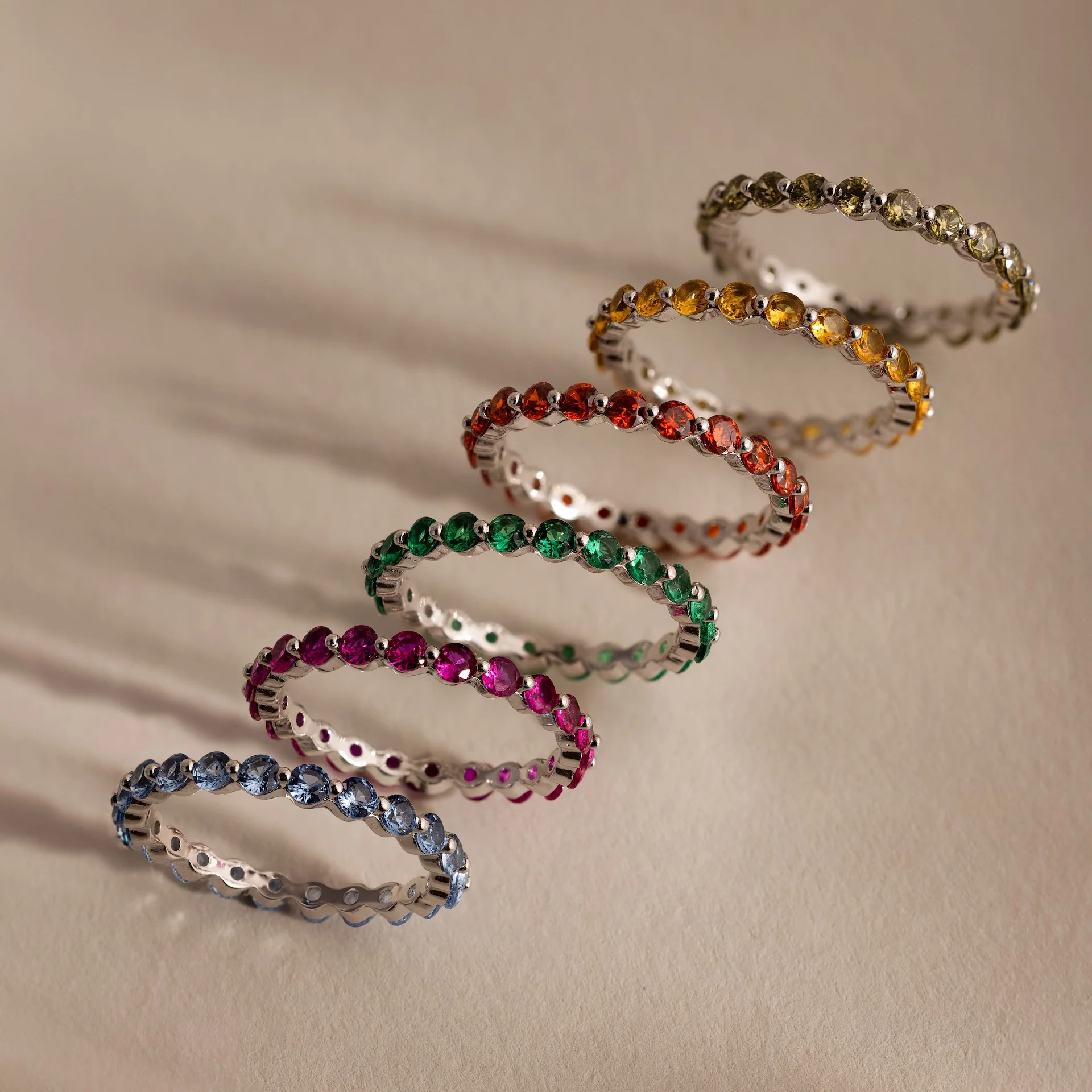 Lace Eternity Topaz Ring - Image 5