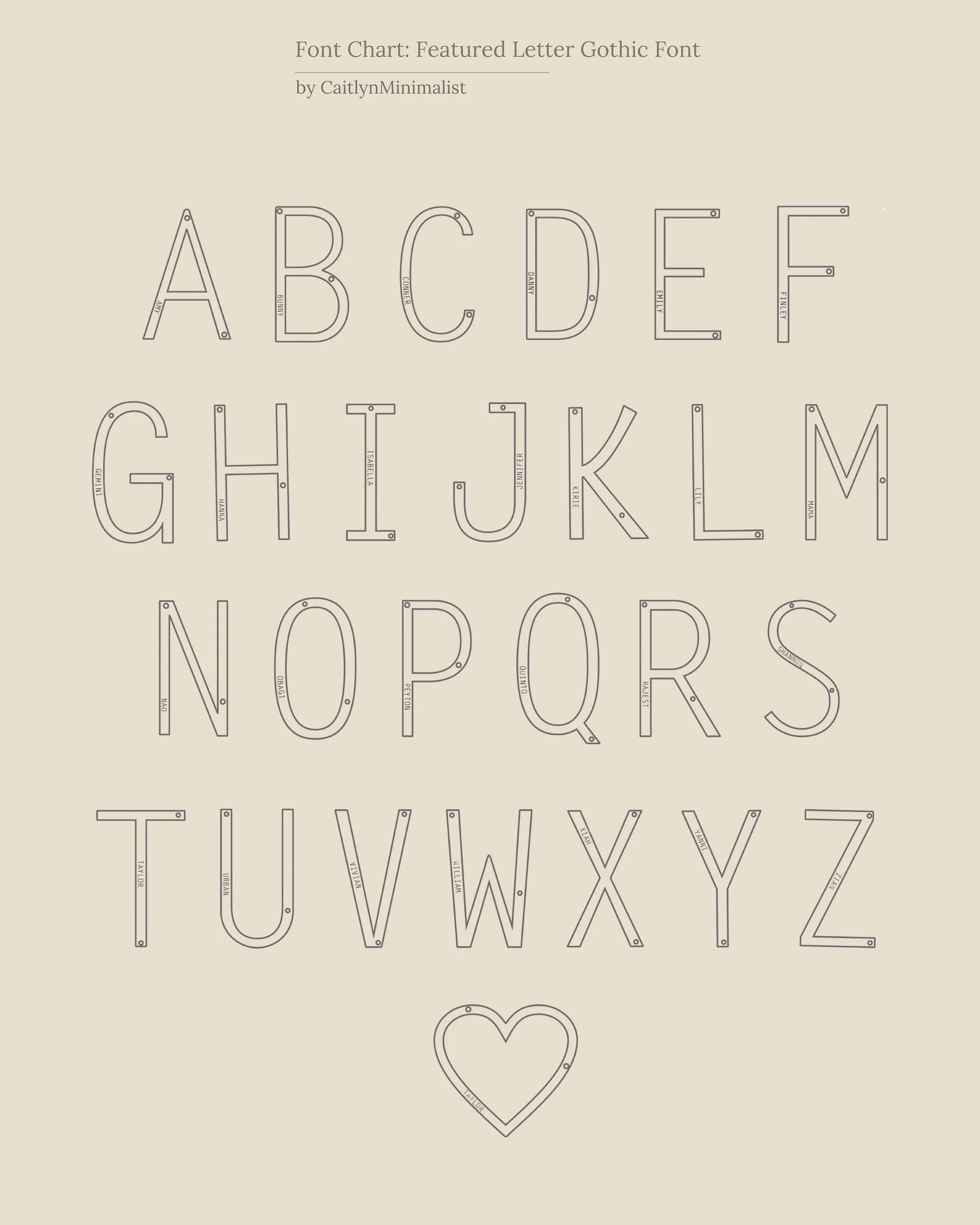 Large Sideways Initial Necklace - Image 8