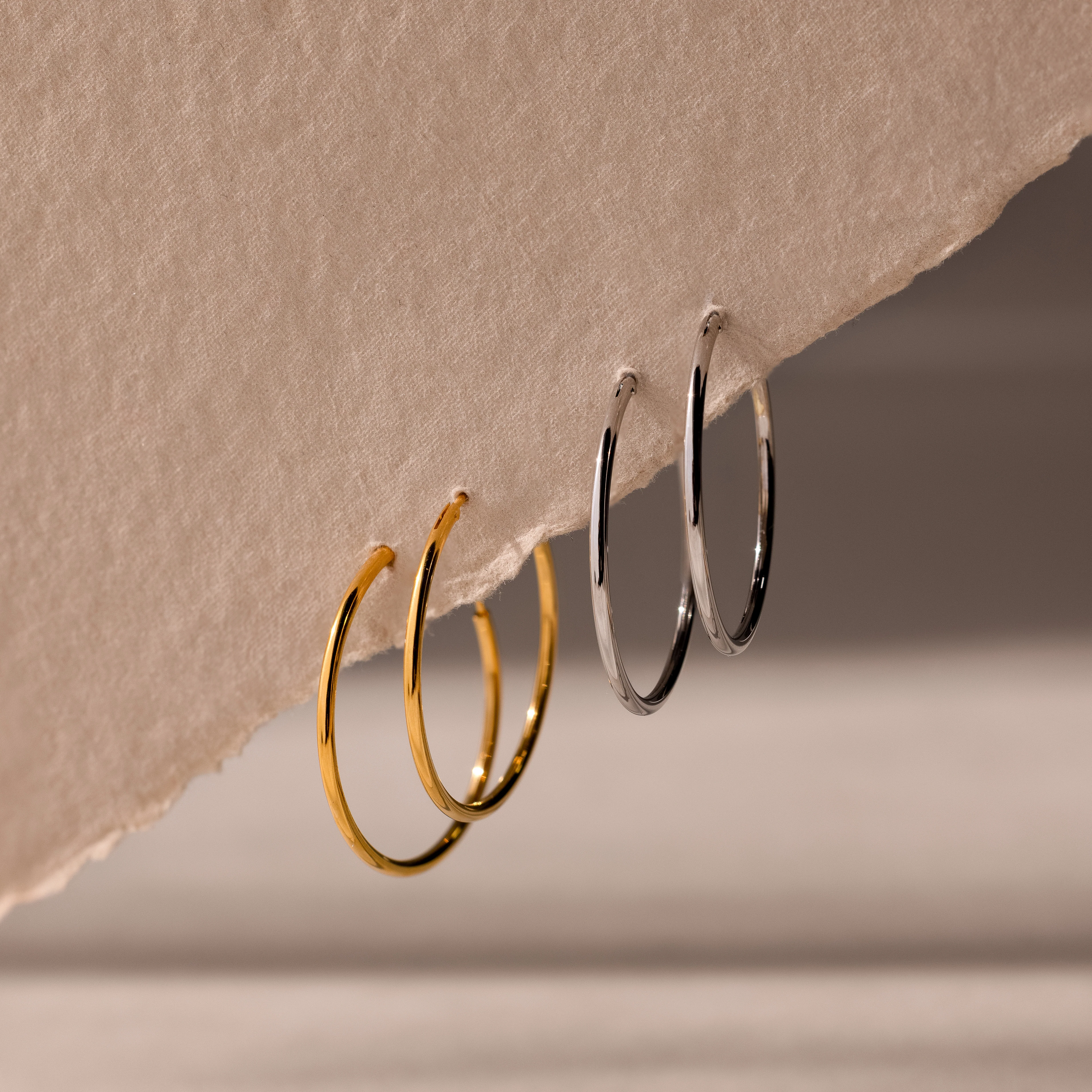 Large Thin Hoops - Image 3