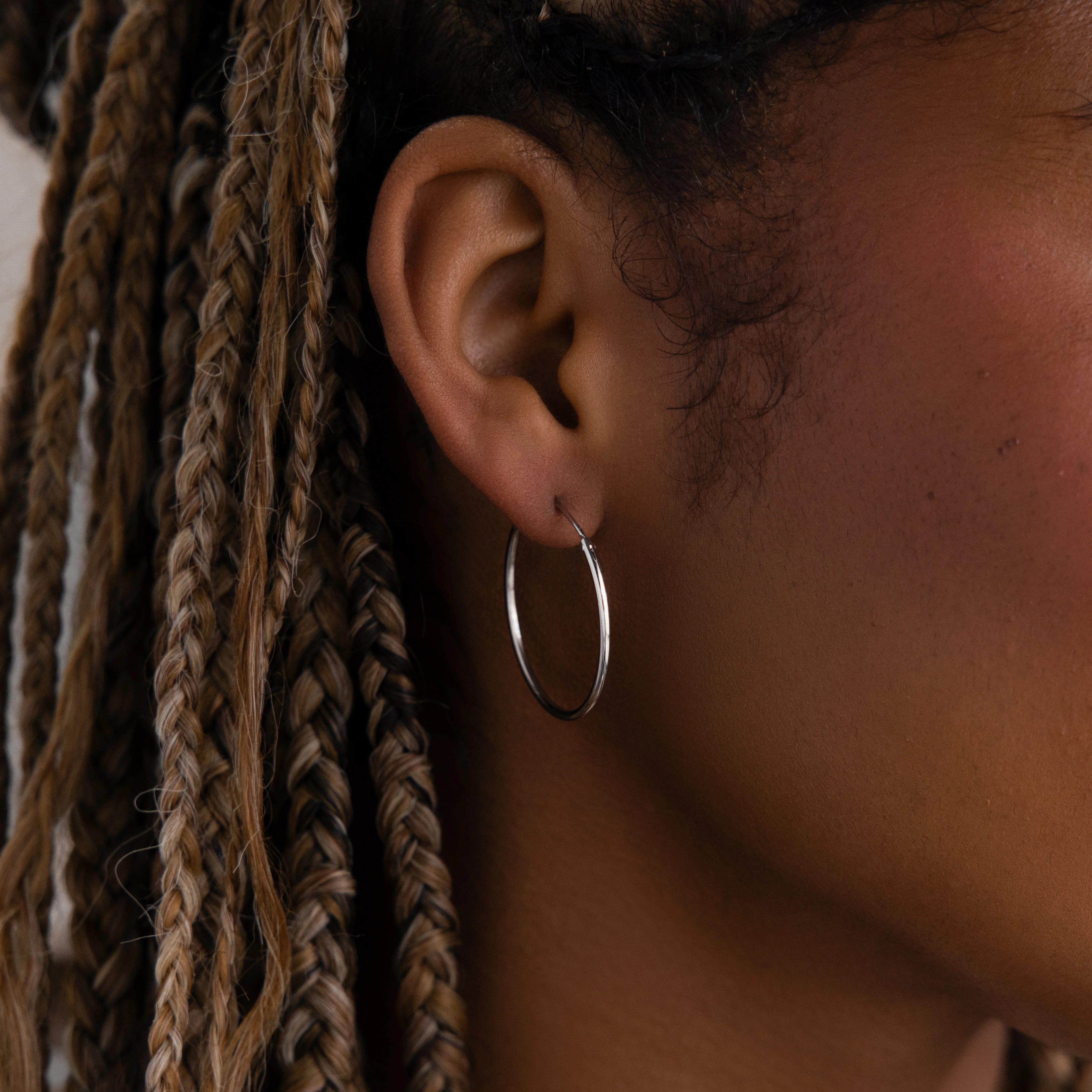Large Thin Hoops - Image 6