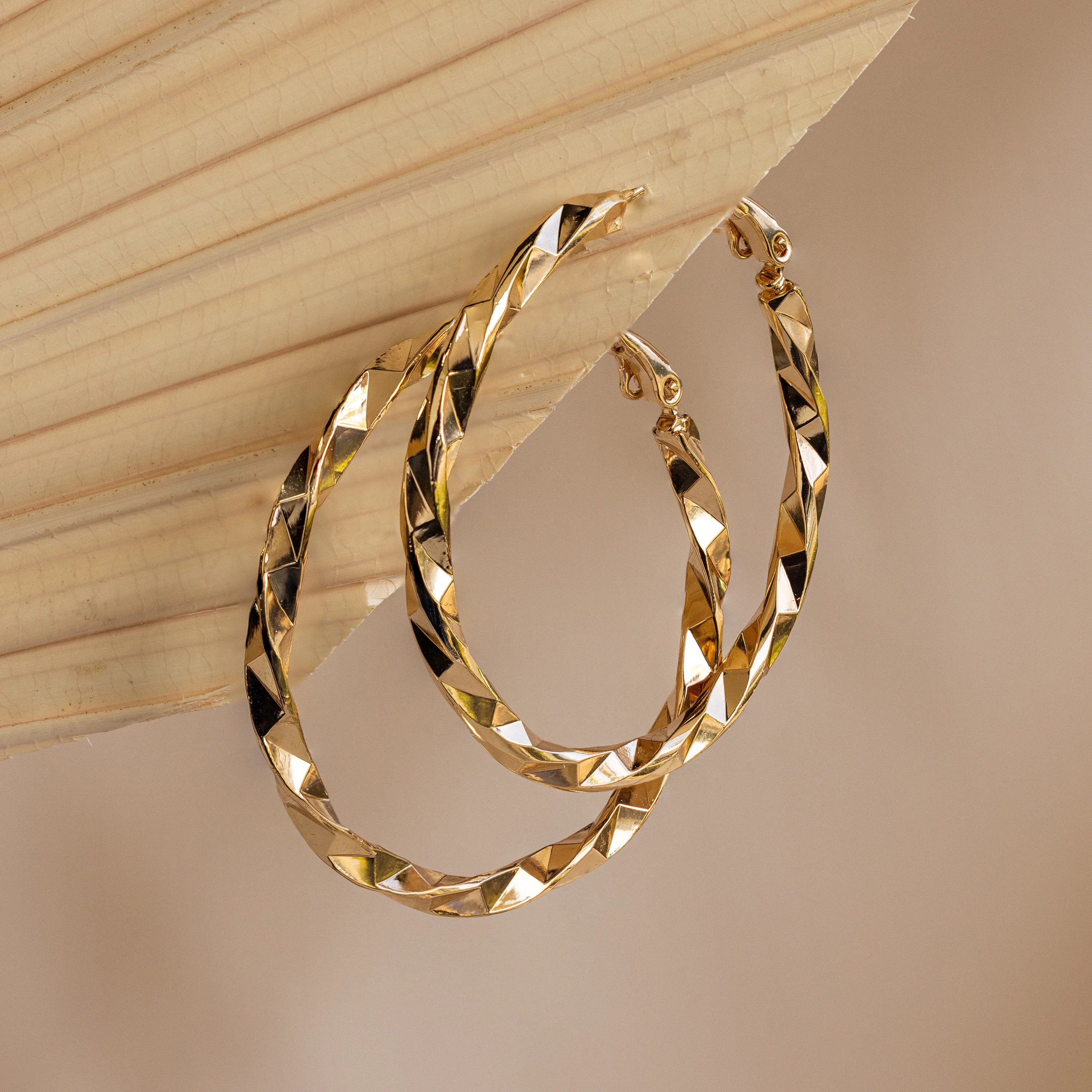 Large Twisted Hoops - Image 3