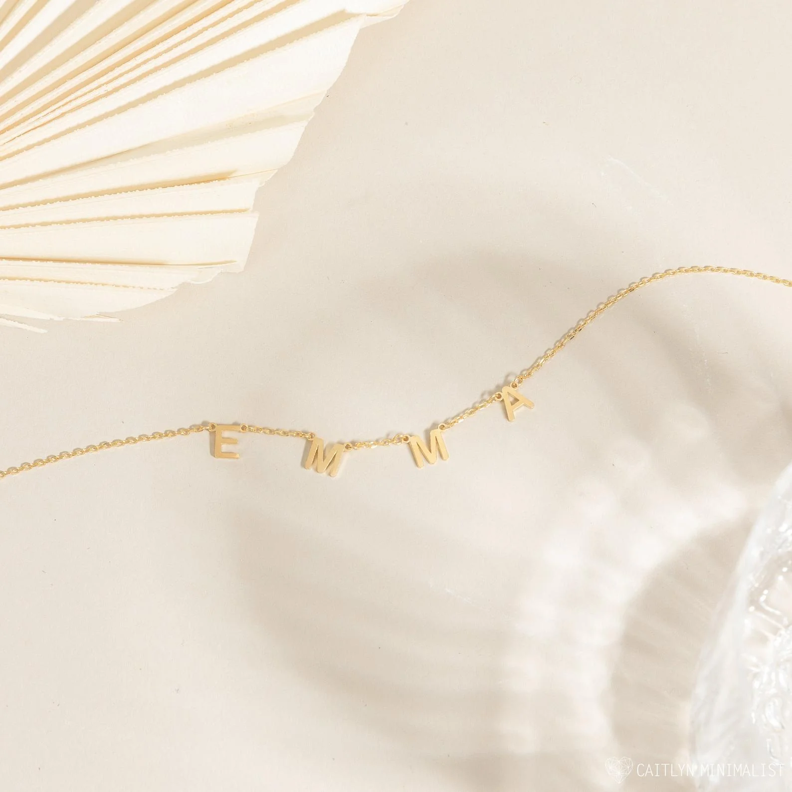 Custom Letter Necklace - Image 2