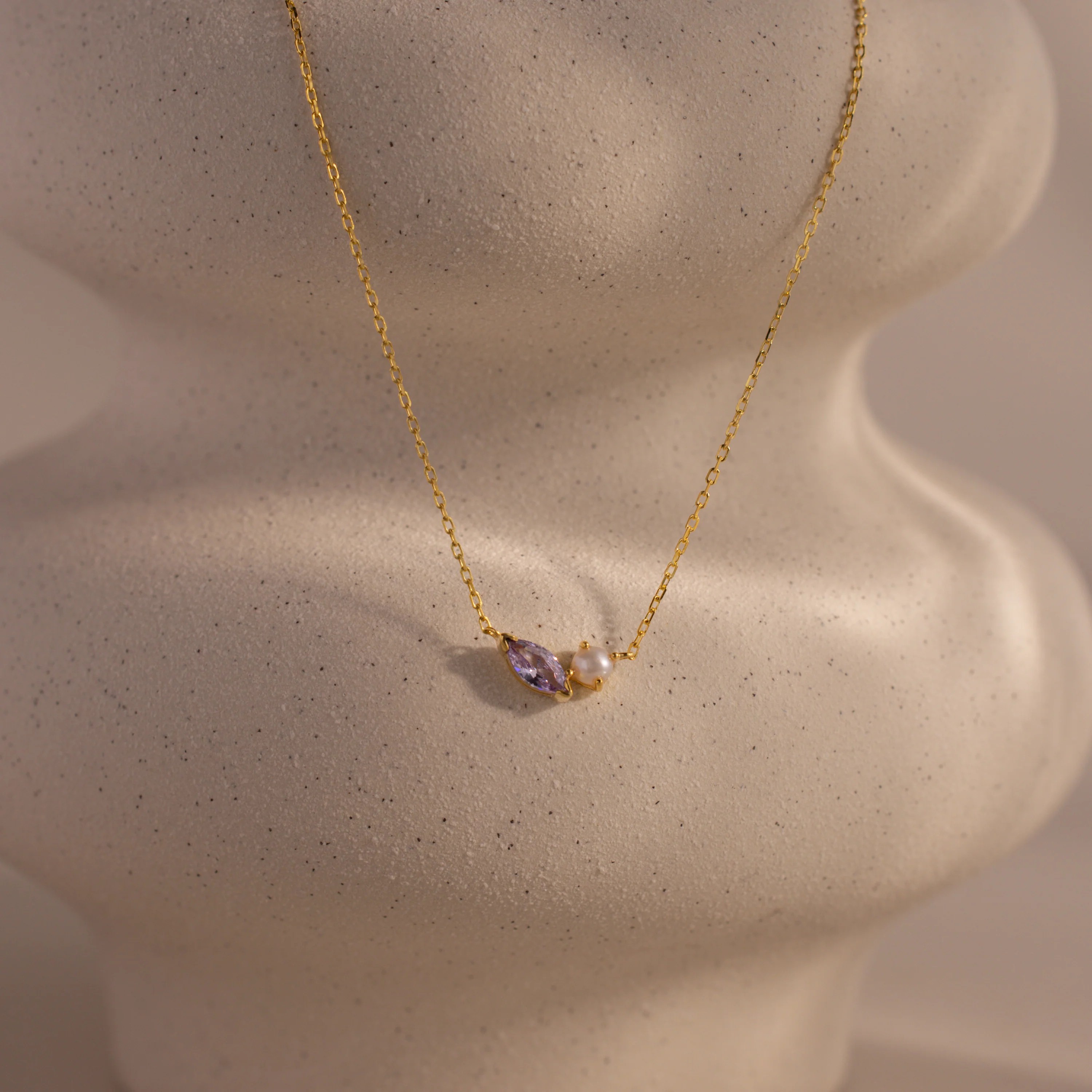 Marquise Alexandrite & Pearl Necklace - Image 3