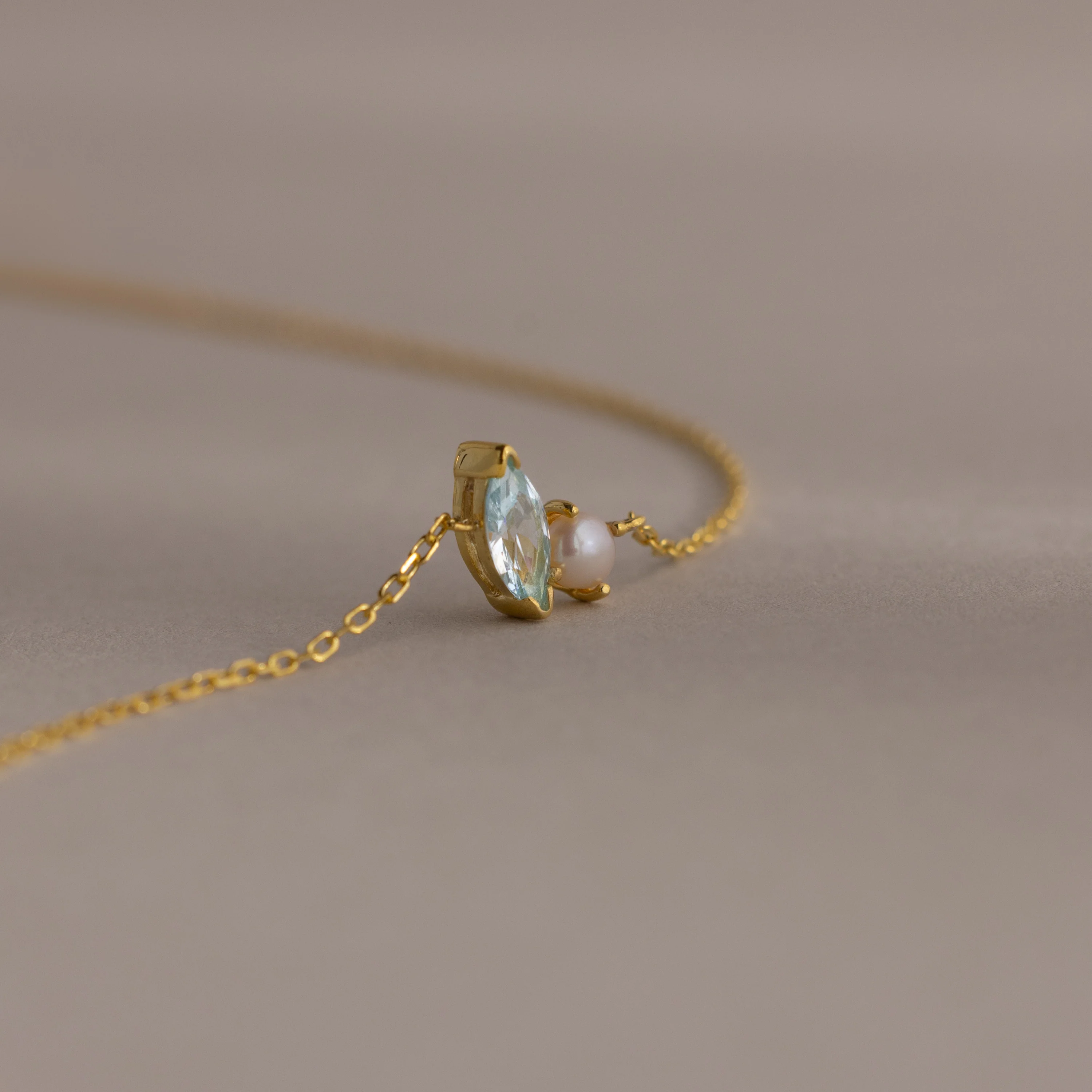 Marquise Birthstone & Pearl Bracelet - Image 13