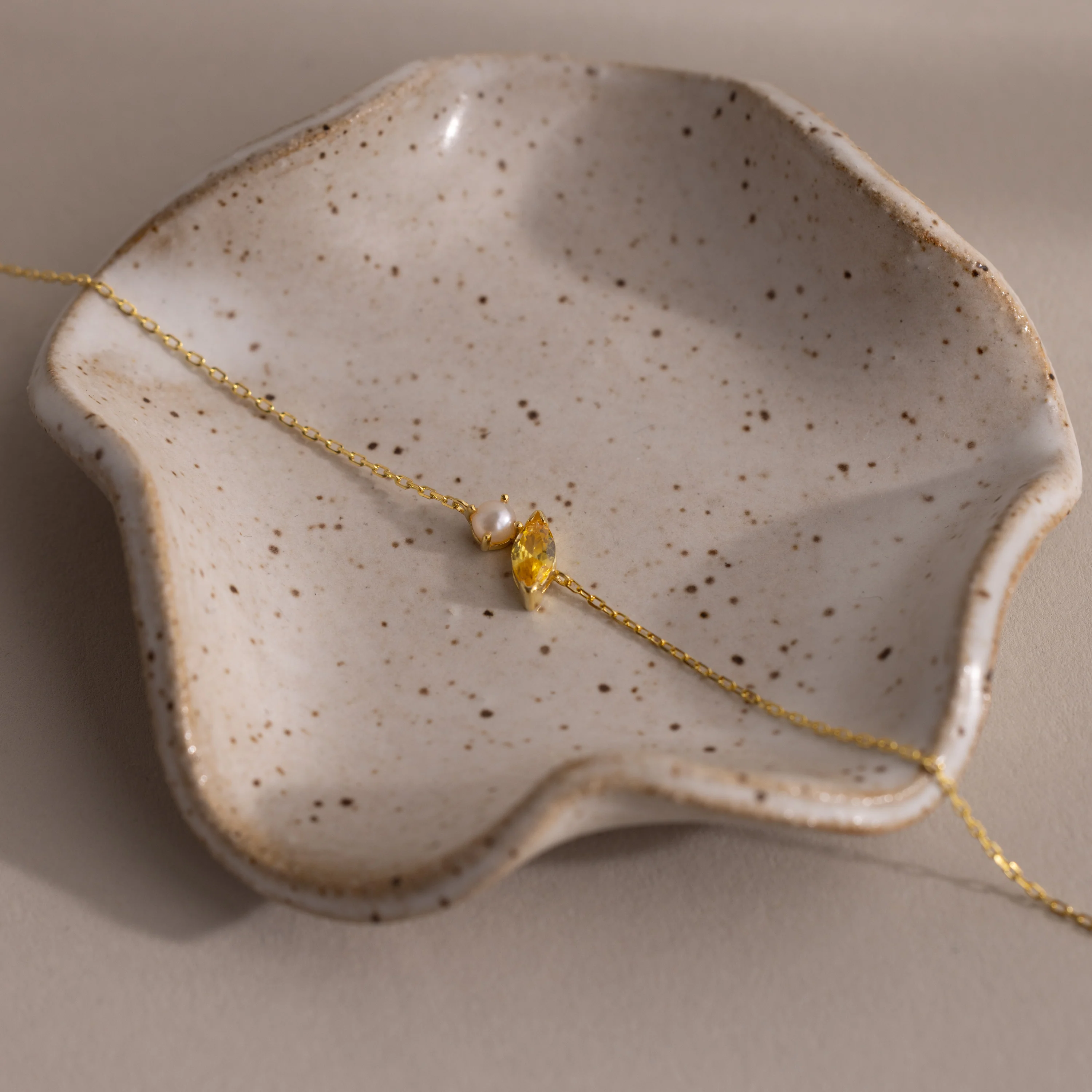 Marquise Birthstone & Pearl Bracelet - Image 15