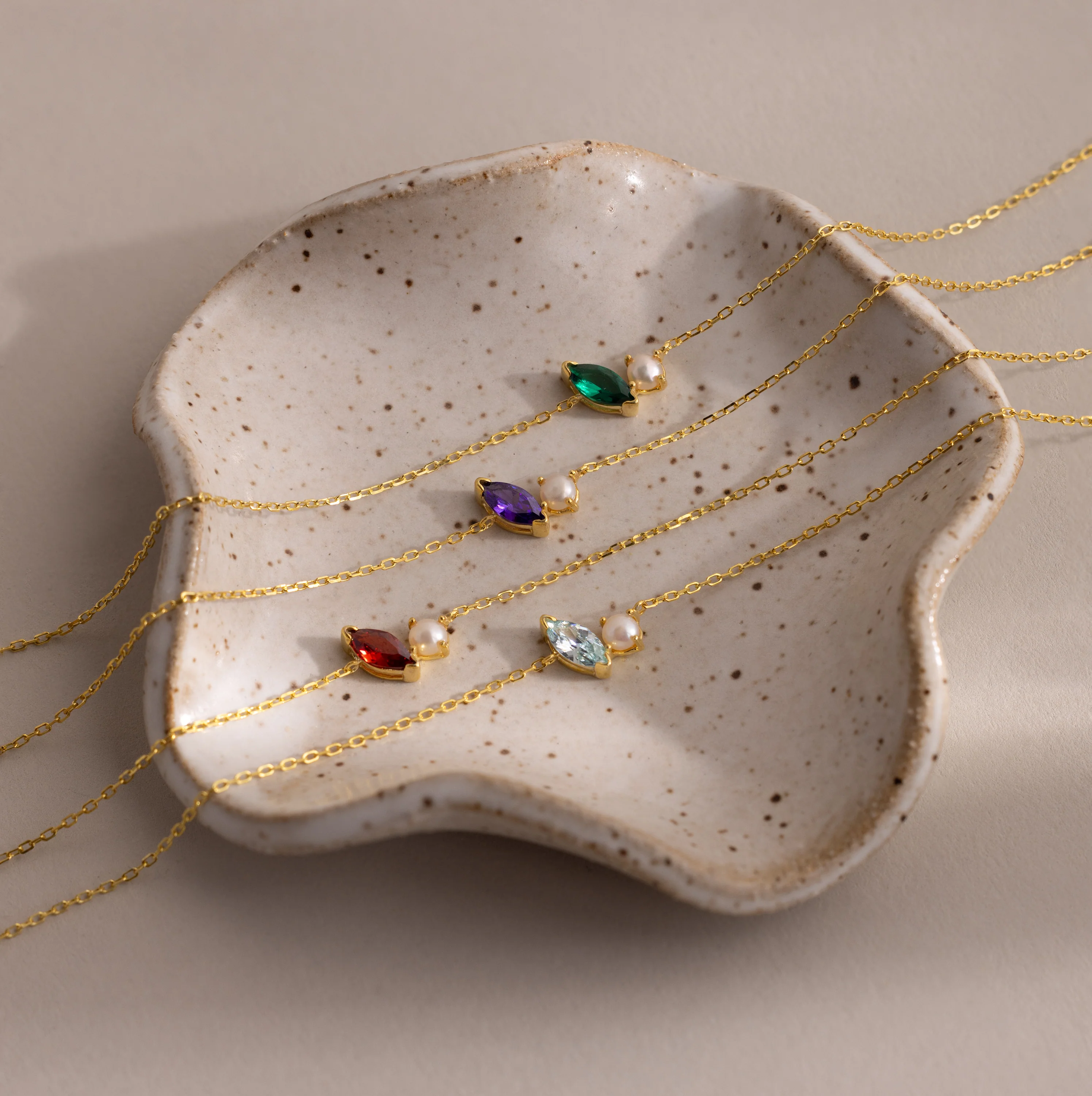 Marquise Ruby & Pearl Bracelet - Image 3