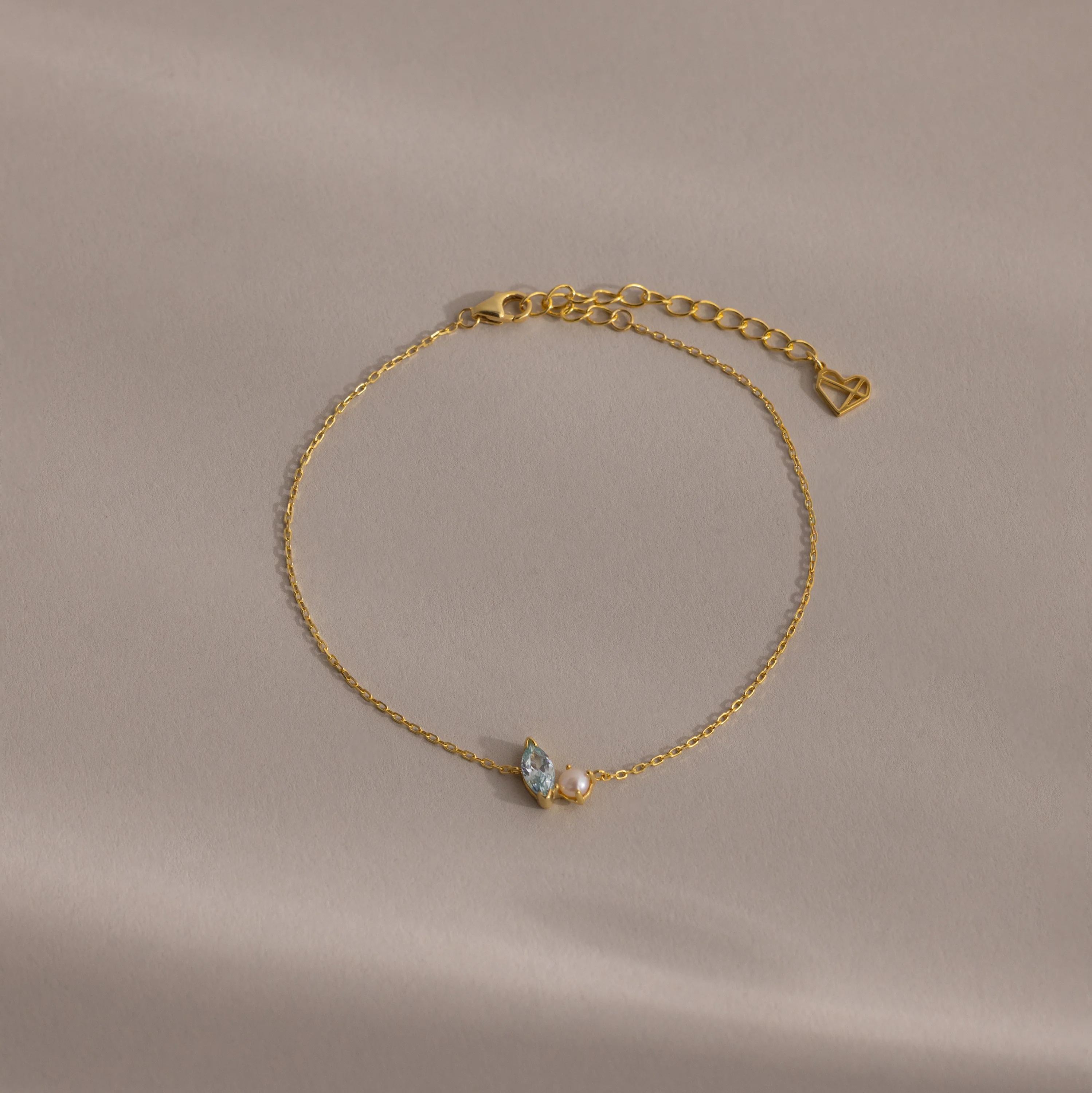 Marquise Birthstone & Pearl Bracelet - Image 9