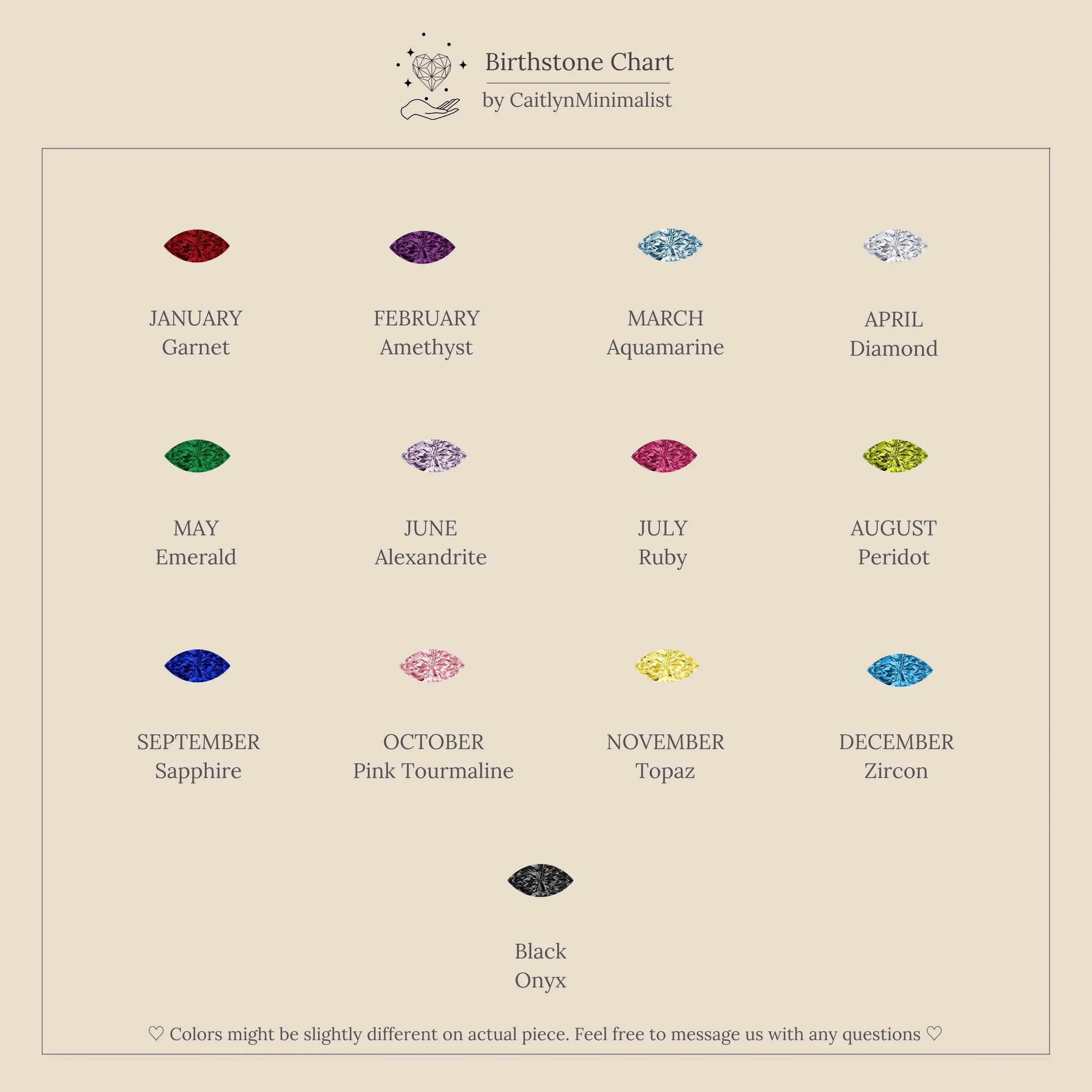 Marquise Birthstone Signet Ring - Image 8