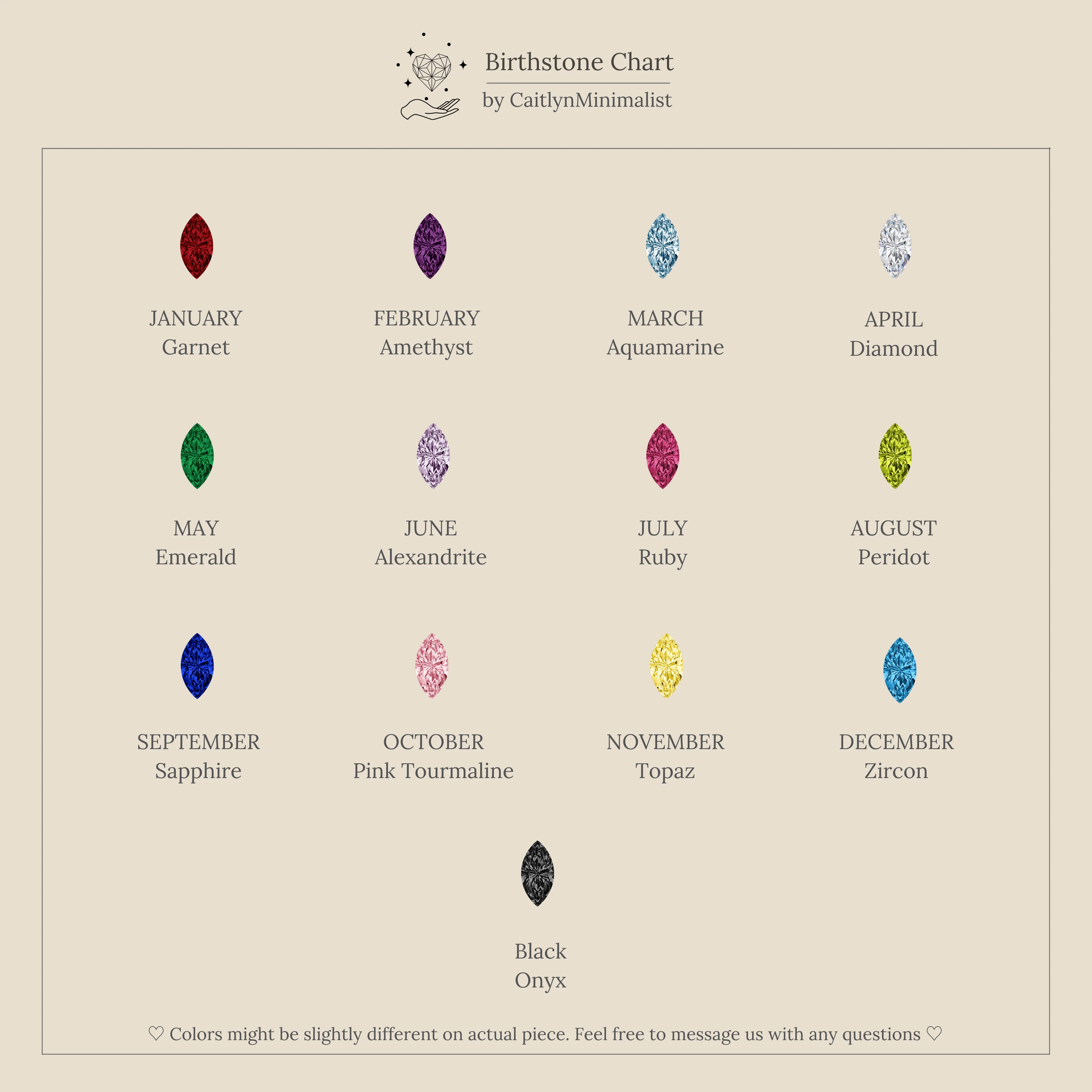 Pave Marquise Birthstone Ring - Image 8